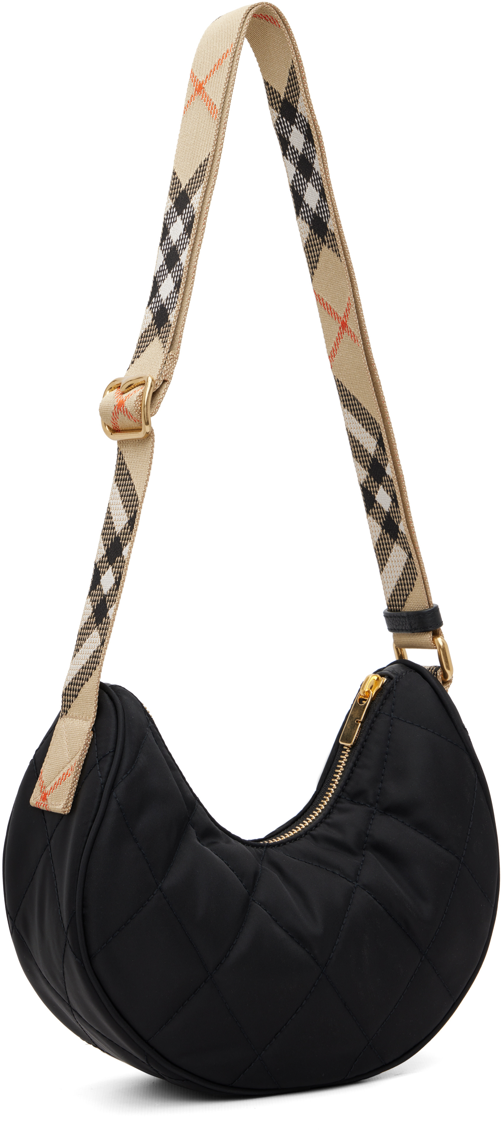 Burberry: ブラック Horseshoe クロスボディバッグ | SSENSE 日本