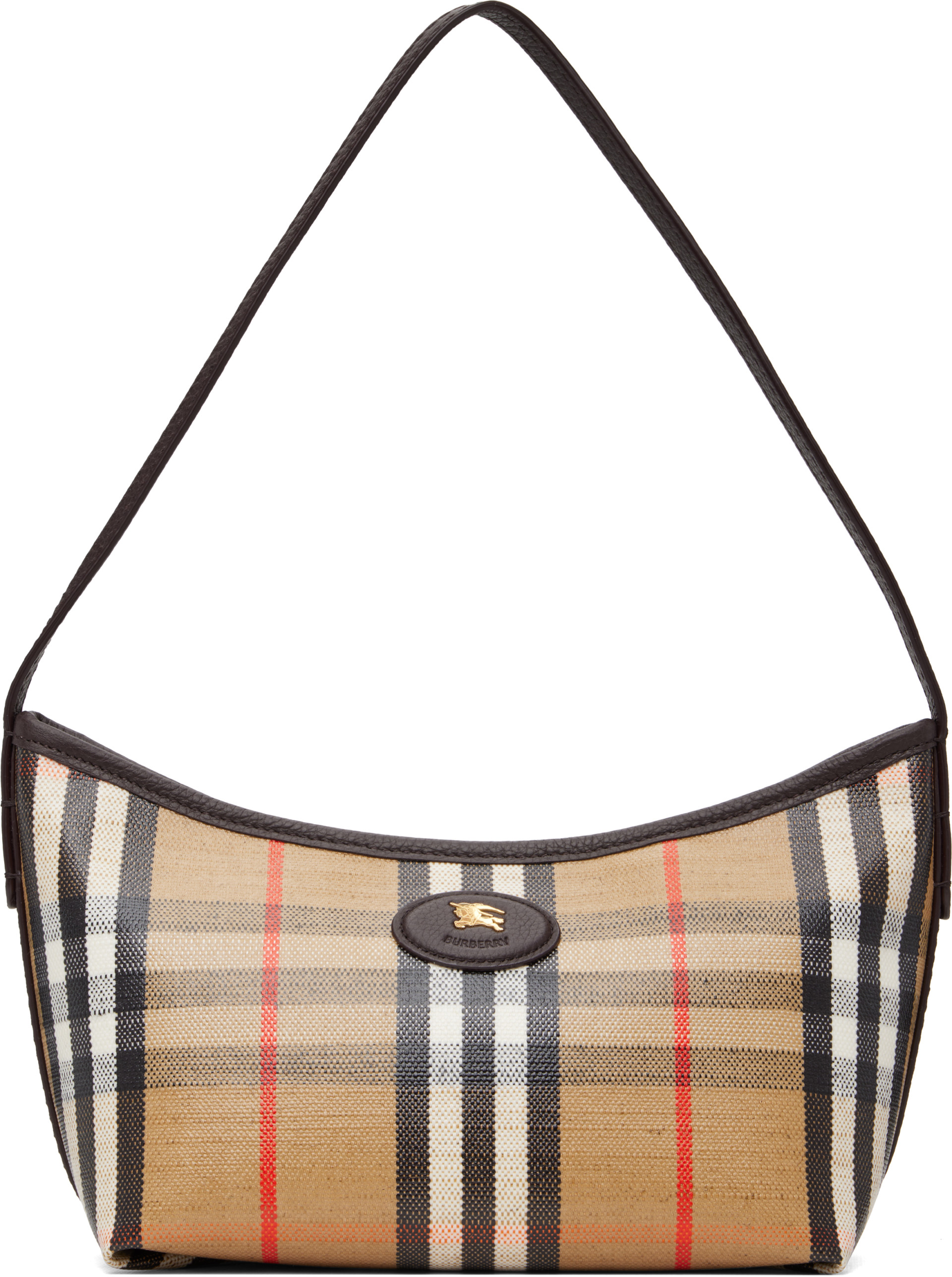 Burberry: ベージュ ミニ Highlands ショルダーバッグ | SSENSE 日本