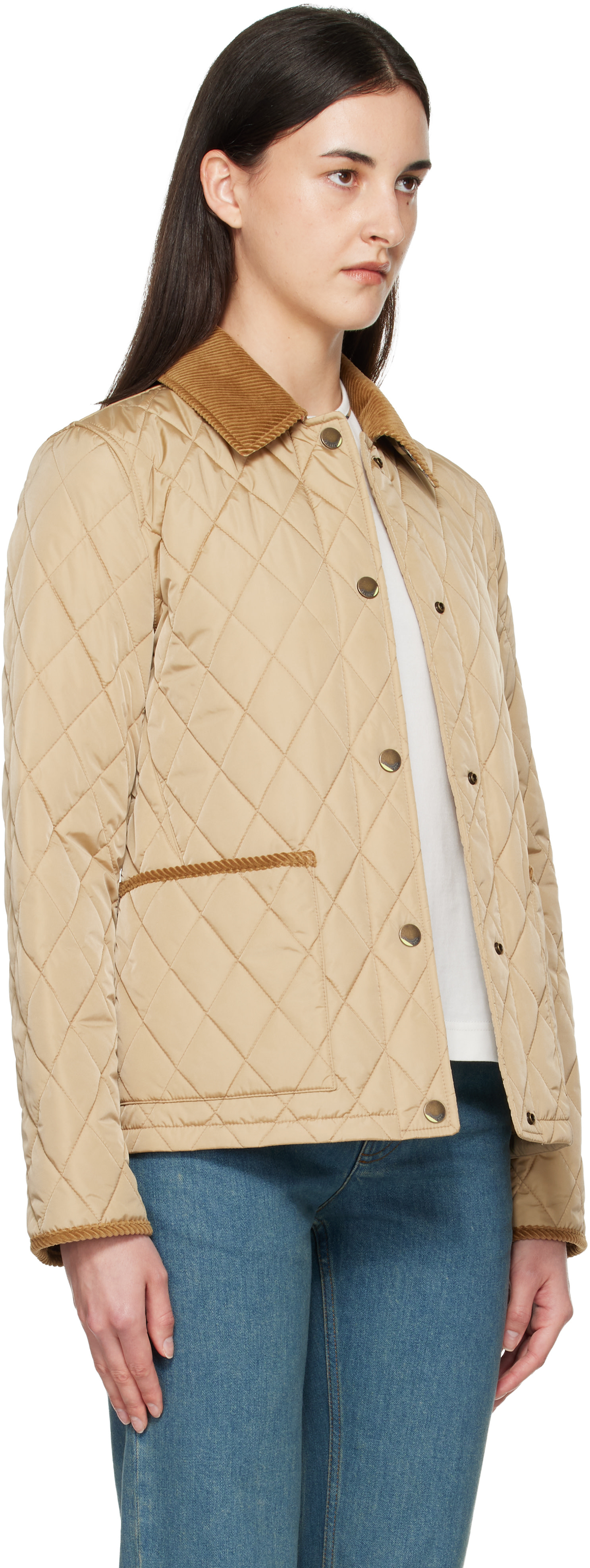 Burberry - Beige Quilted Nylon Jacket