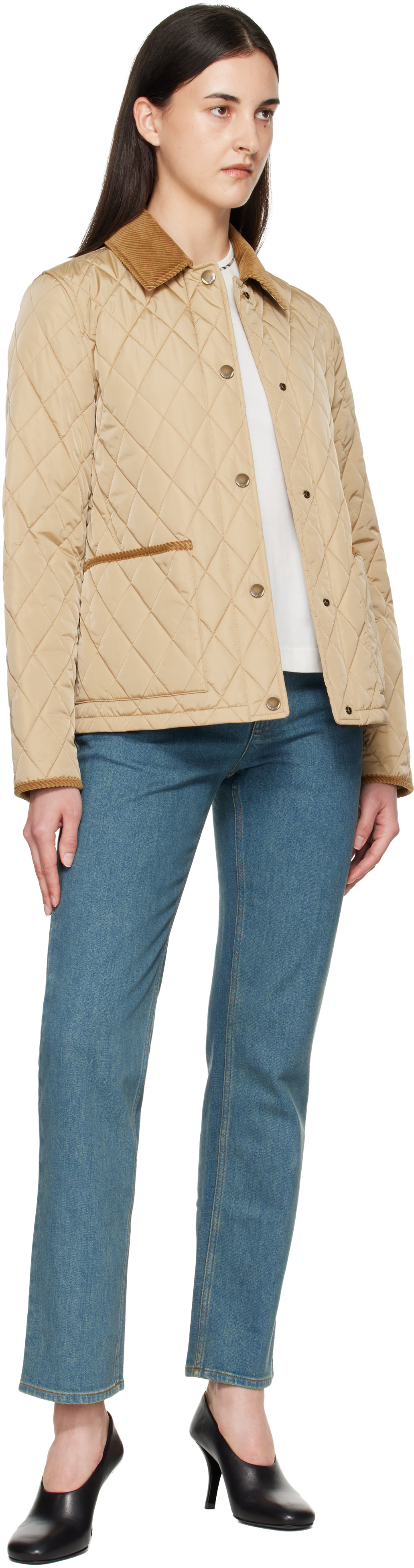Burberry - Beige Quilted Nylon Jacket