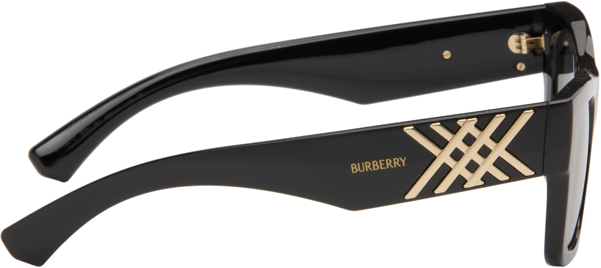 Burberry - Black Heritage Square Sunglasses