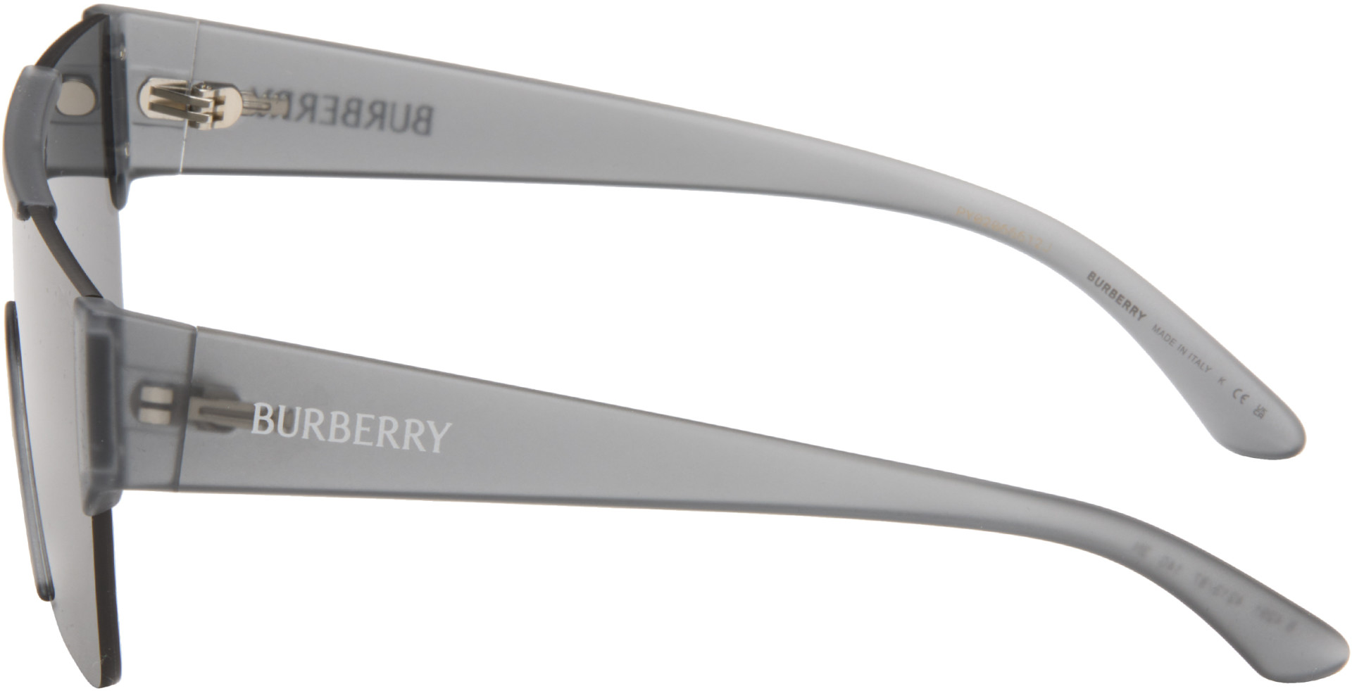 Burberry - Gray Shield Sunglasses