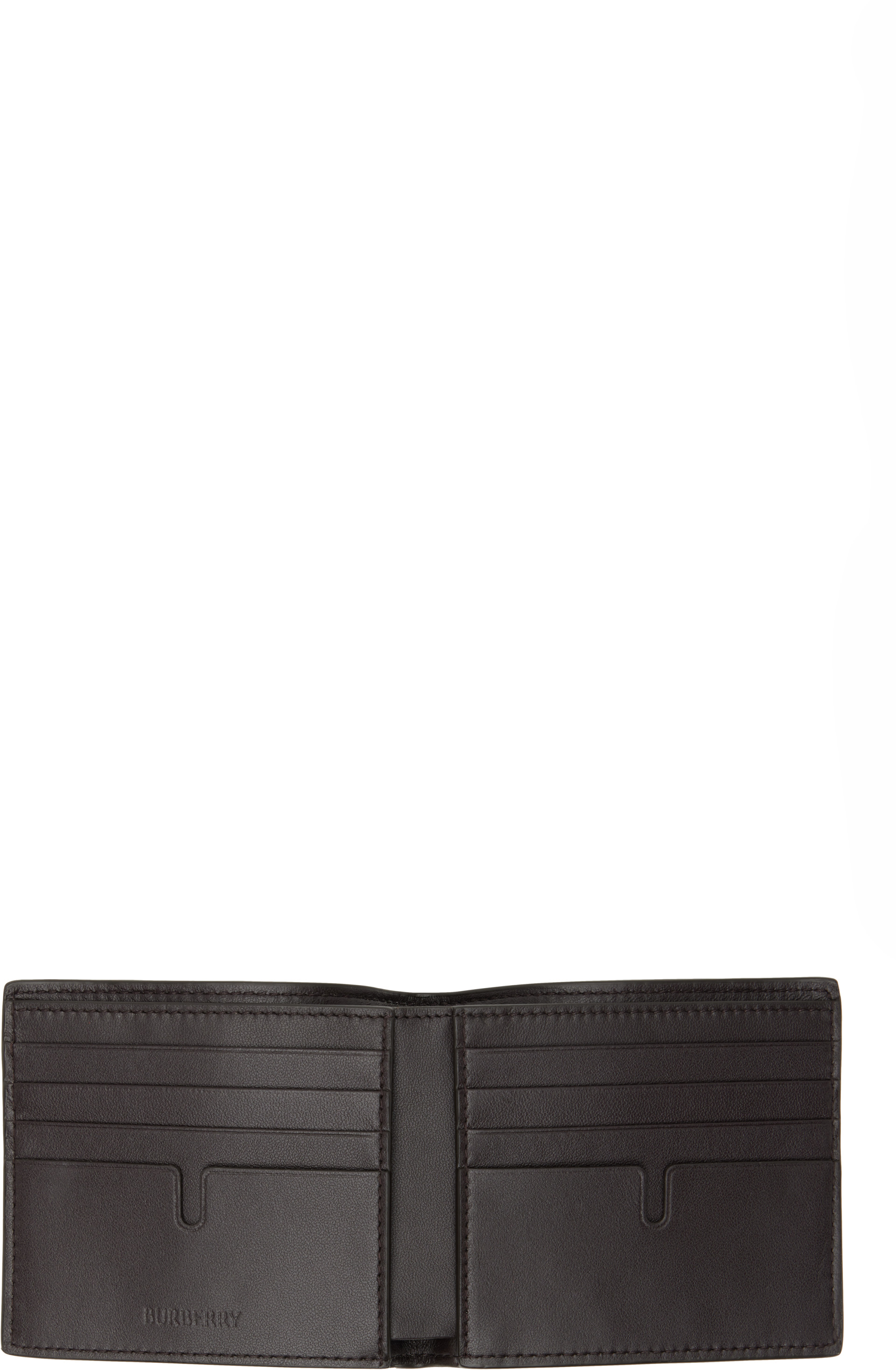 Burberry - Brown City Check Bifold Wallet