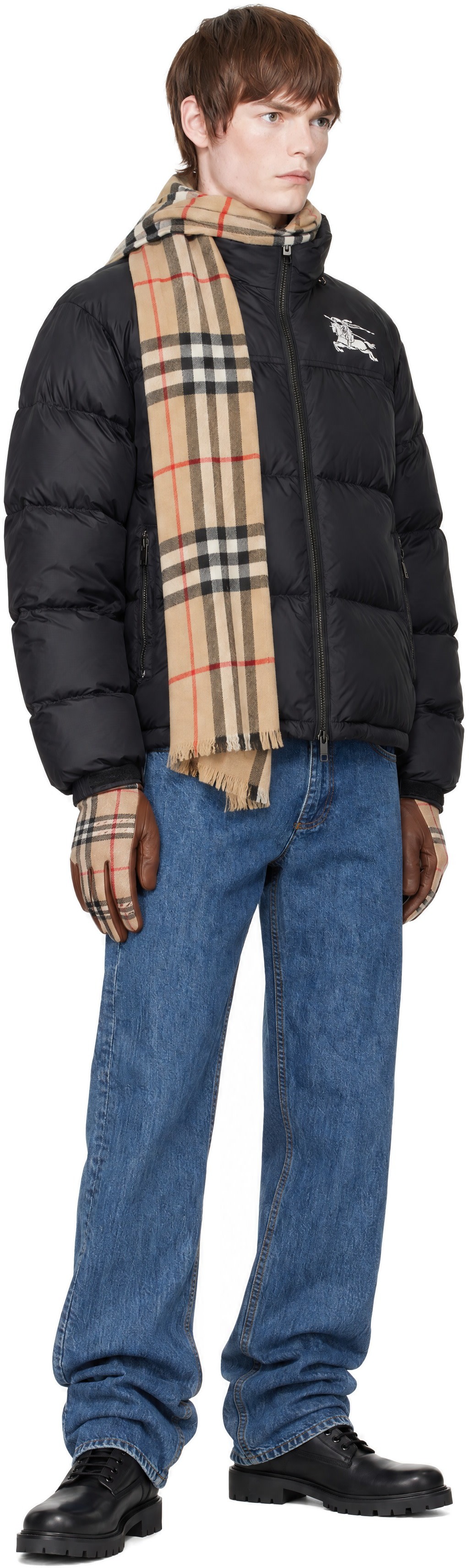 Burberry - Black Leather Durham Boots