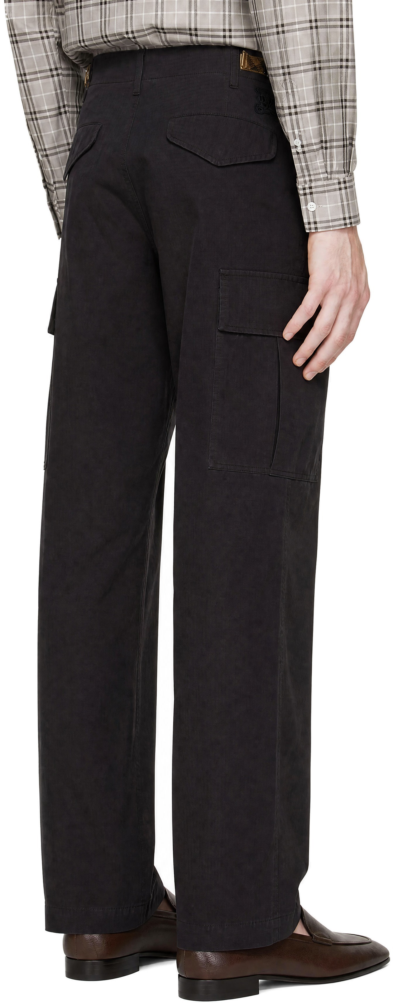 Burberry - Black Cotton Cargo Pants
