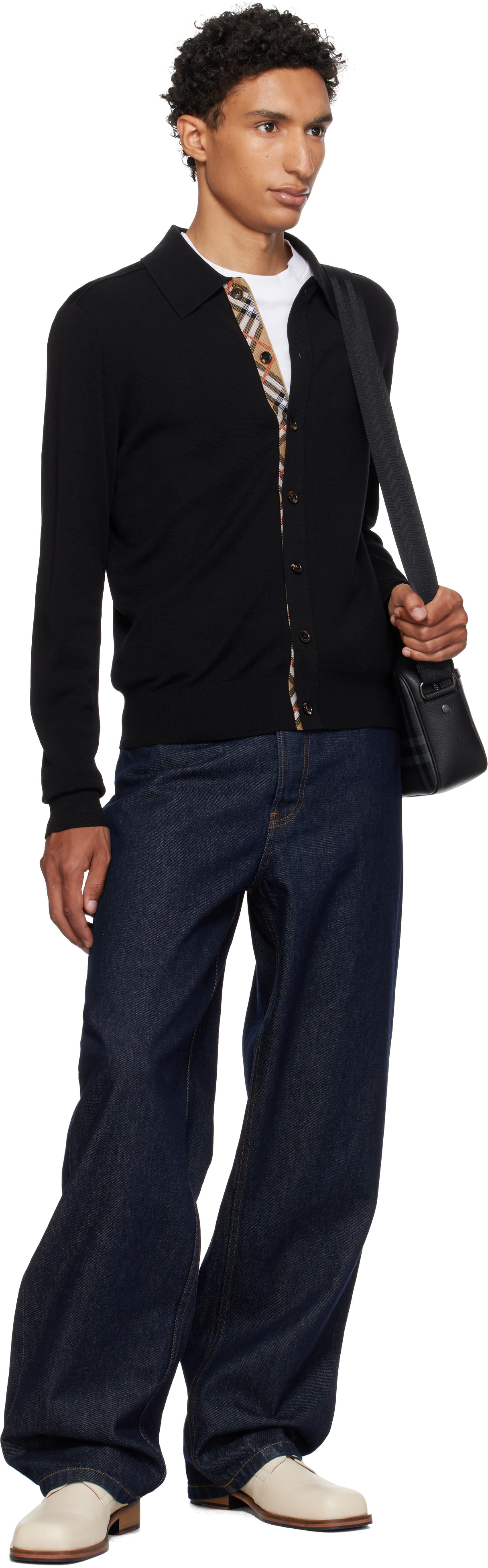 Burberry - Black Wool Cardigan