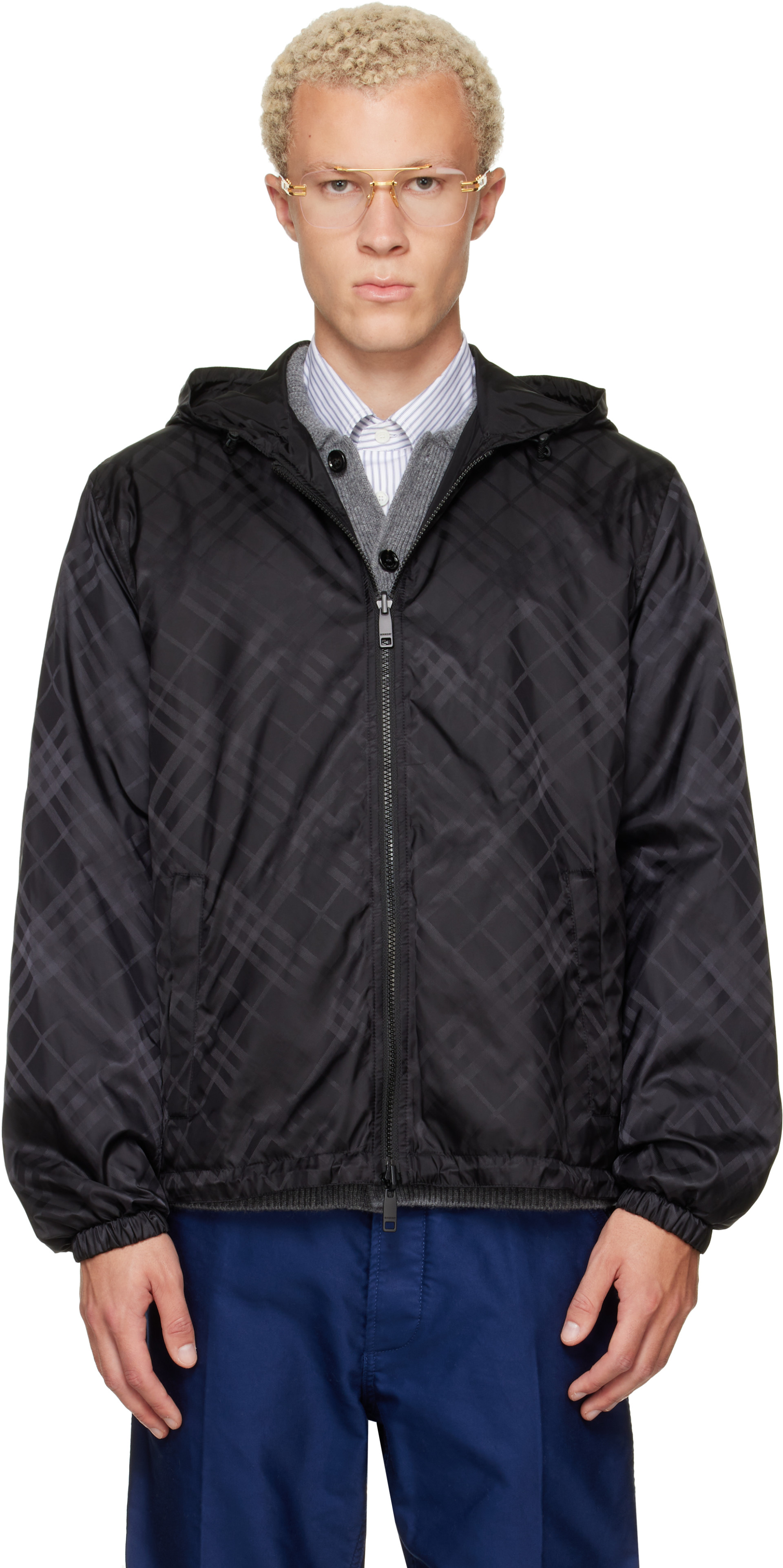 Burberry - Black Check Reversible Jacket