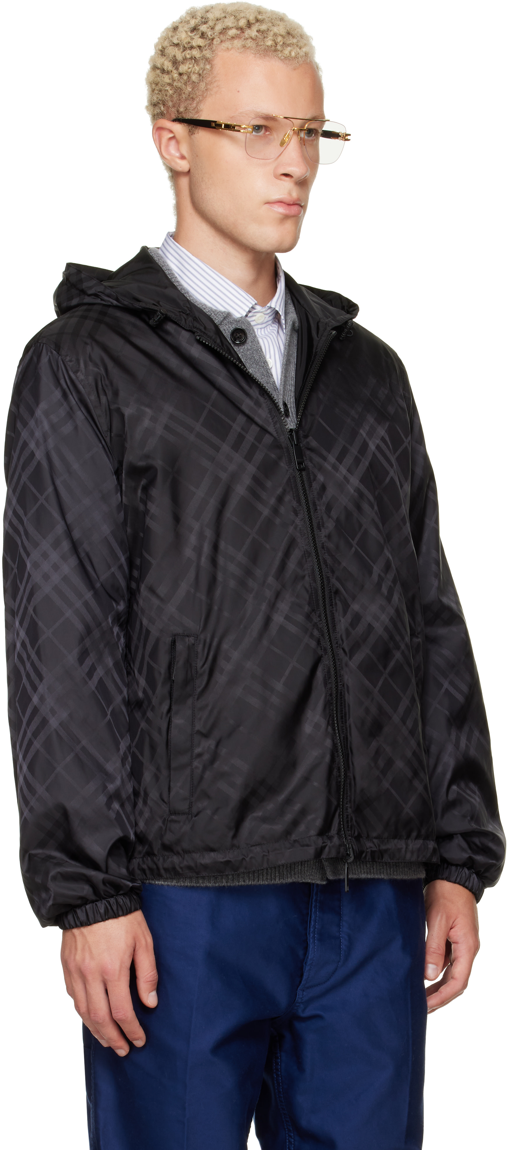 Burberry - Black Check Reversible Jacket