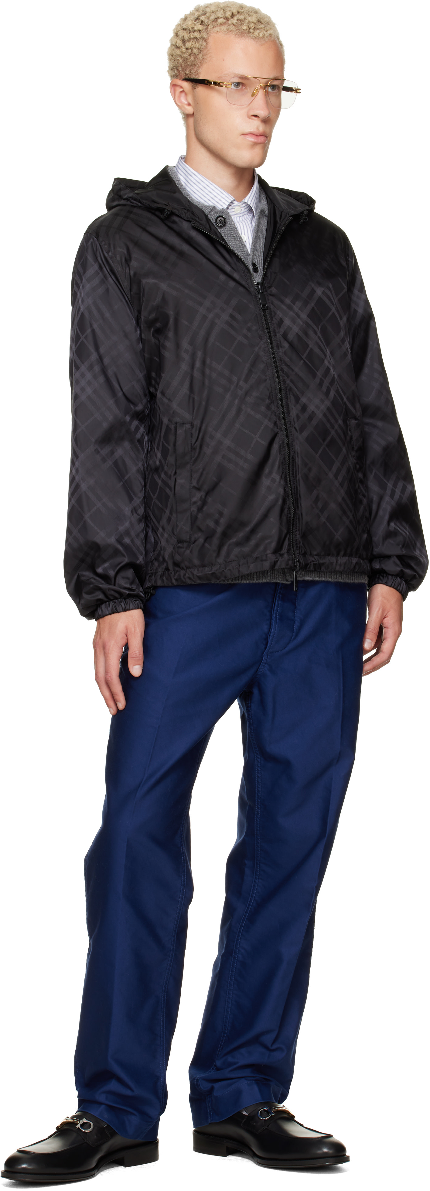 Burberry - Black Check Reversible Jacket