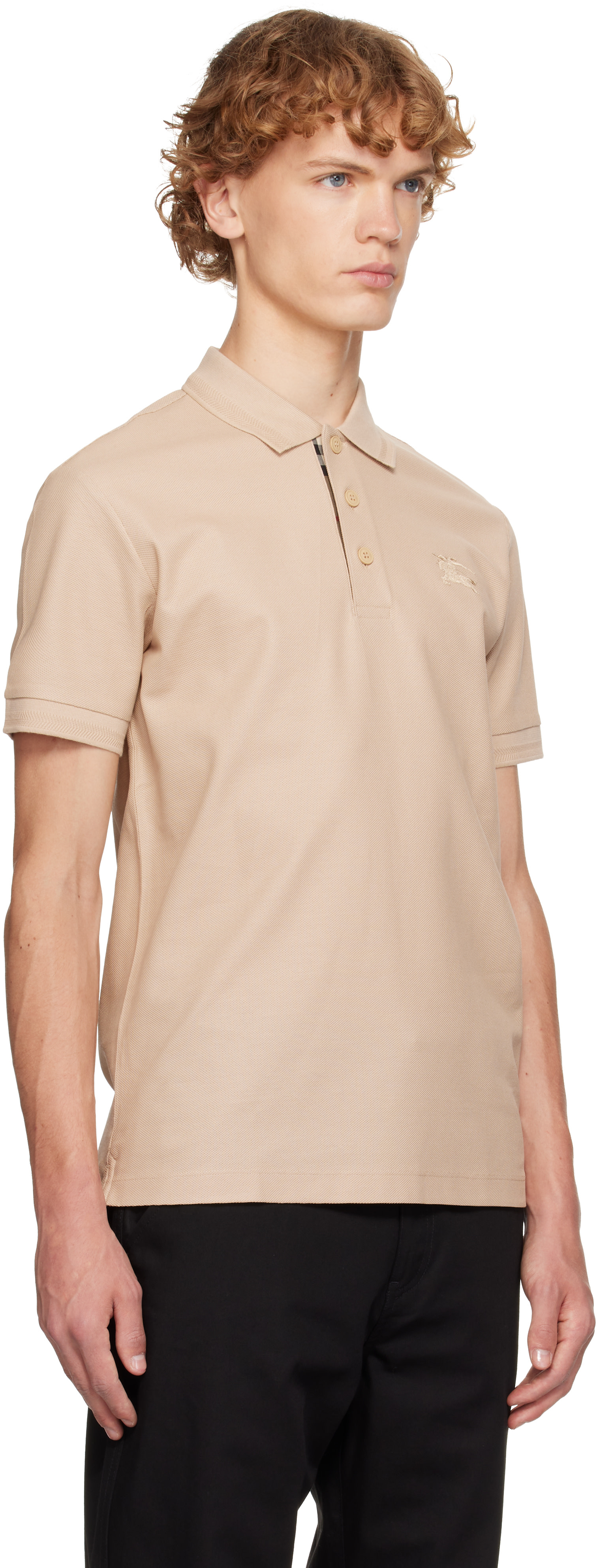Burberry - Polo beige en coton