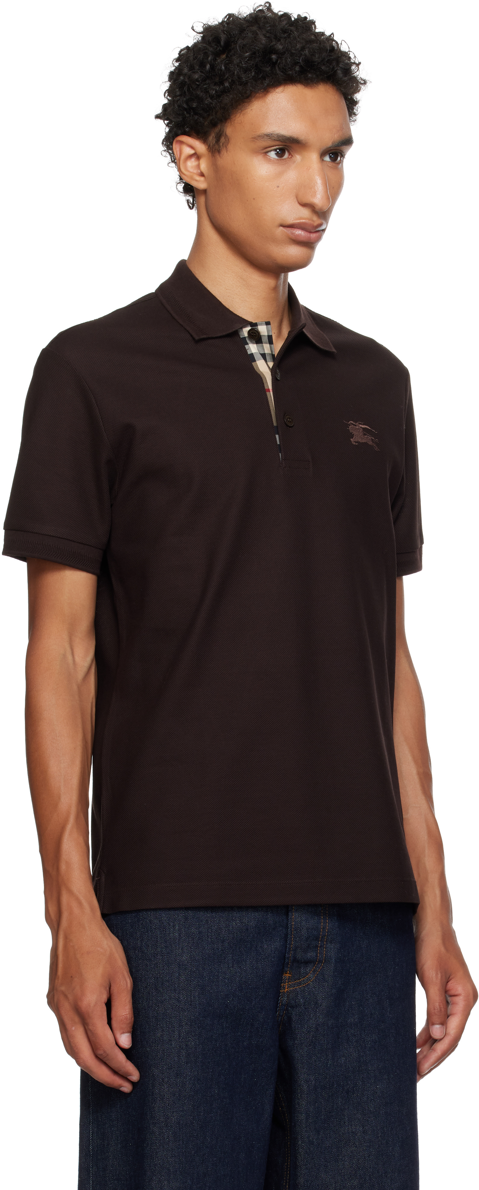 Burberry - Brown Cotton Polo