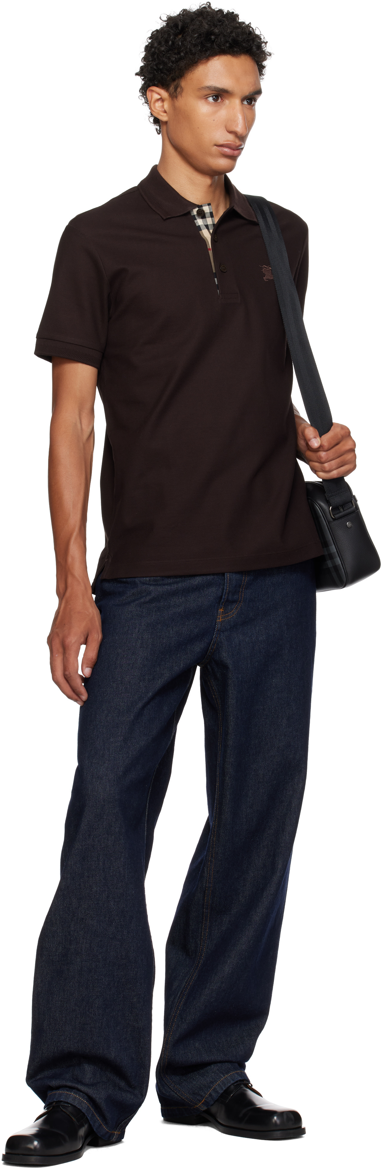 Burberry - Brown Cotton Polo