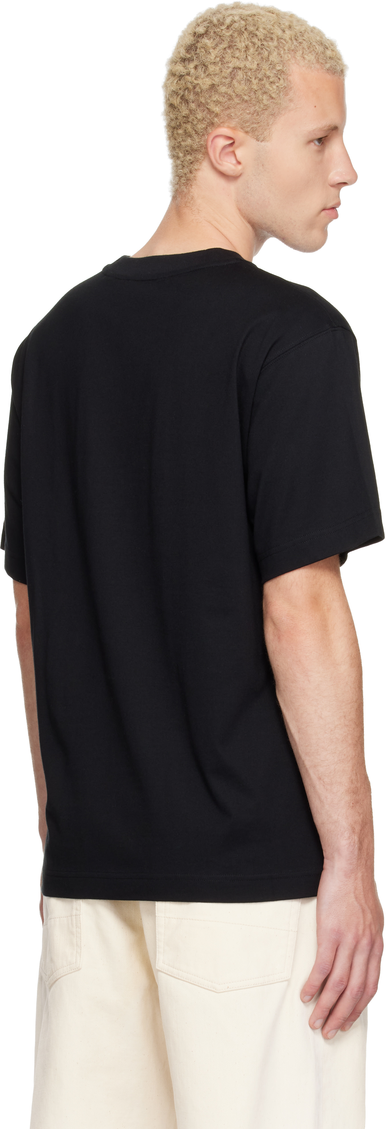 Burberry - Black Check Flag Cotton T-shirt
