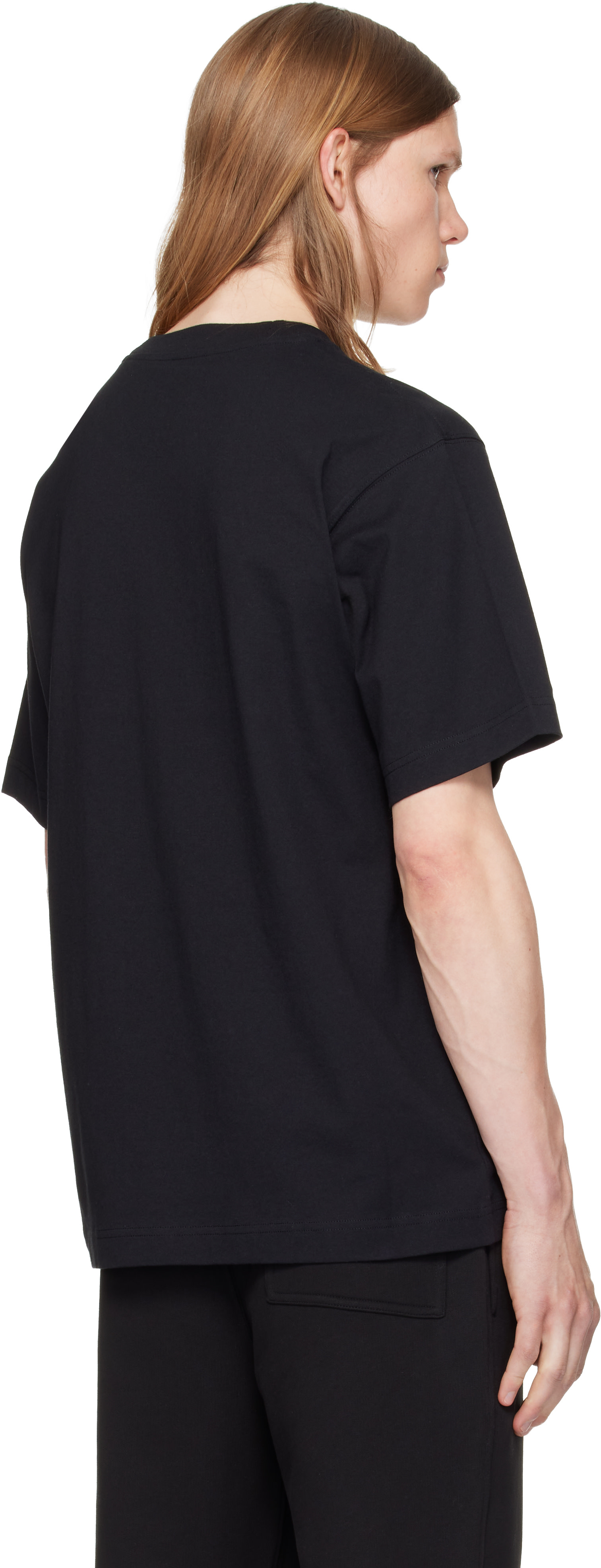 Burberry - Black Cross Stitch Knight Cotton T-shirt