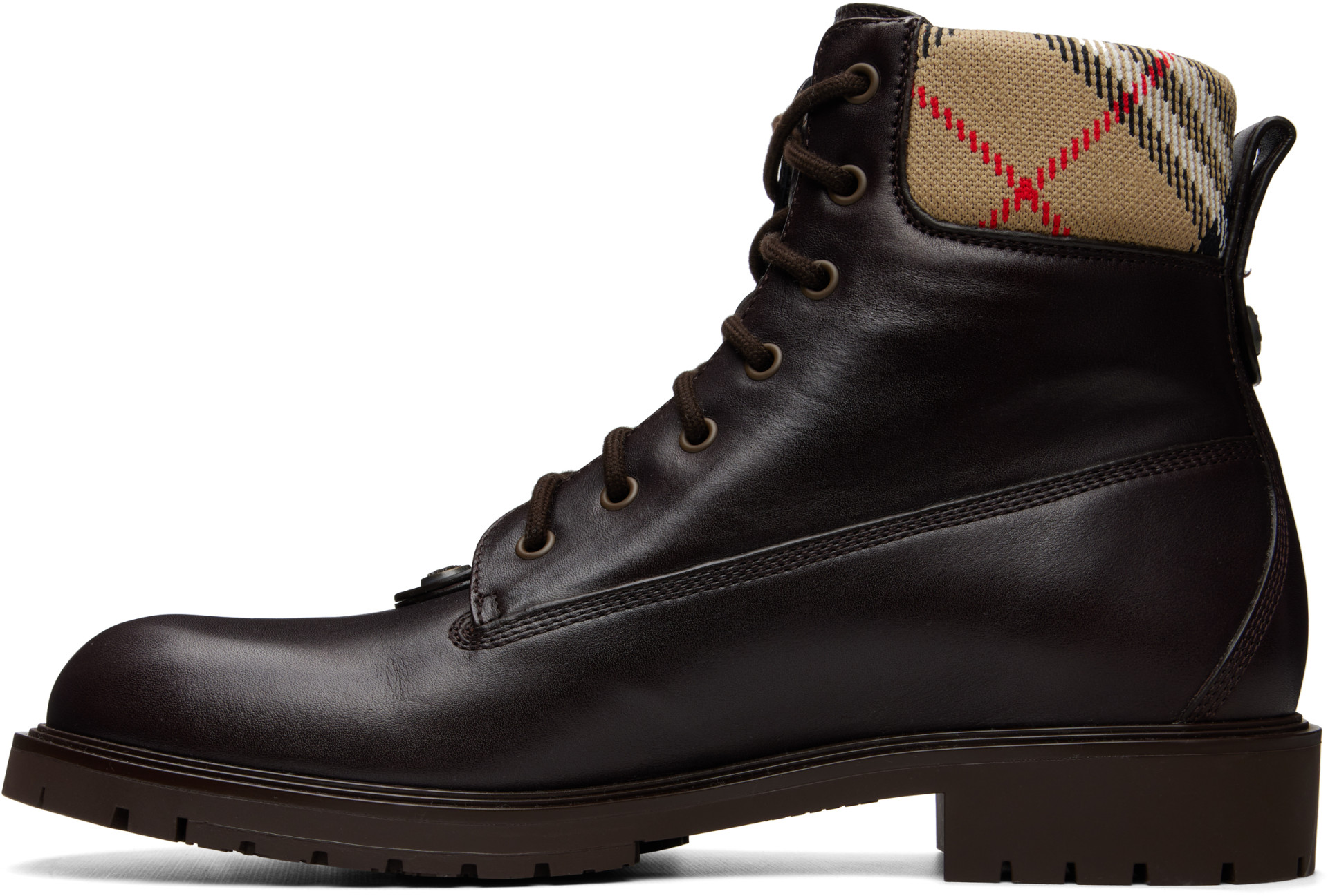 Burberry - Brown Leather Durham Boots