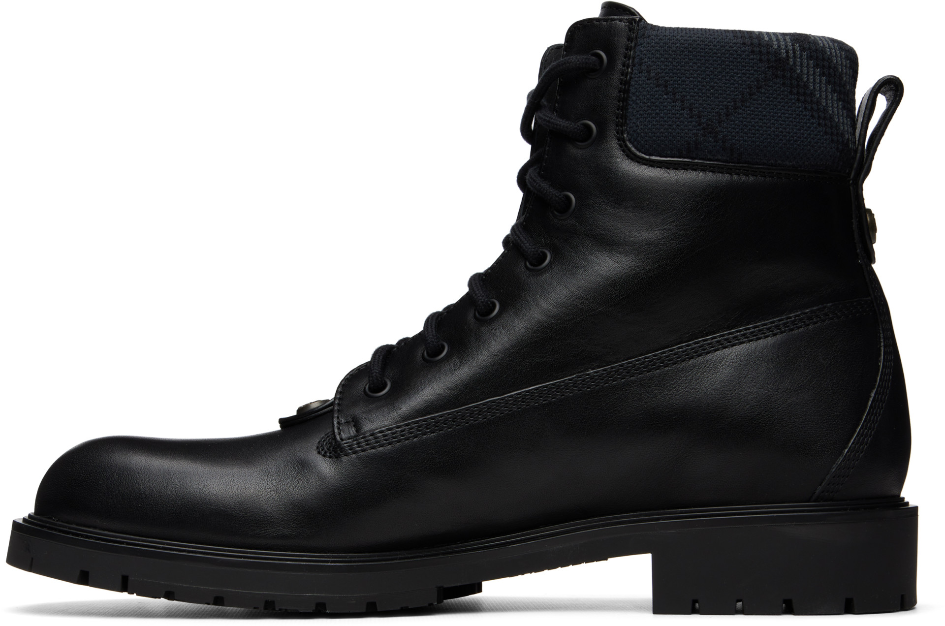 Burberry - Black Leather Durham Boots