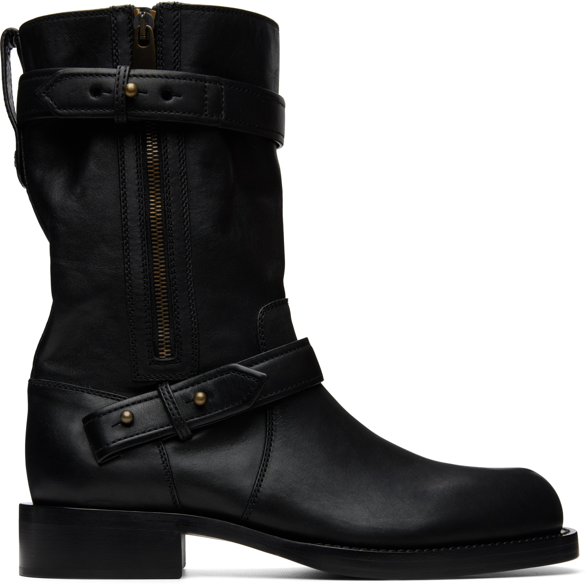 Burberry - Black Kent Biker Boots
