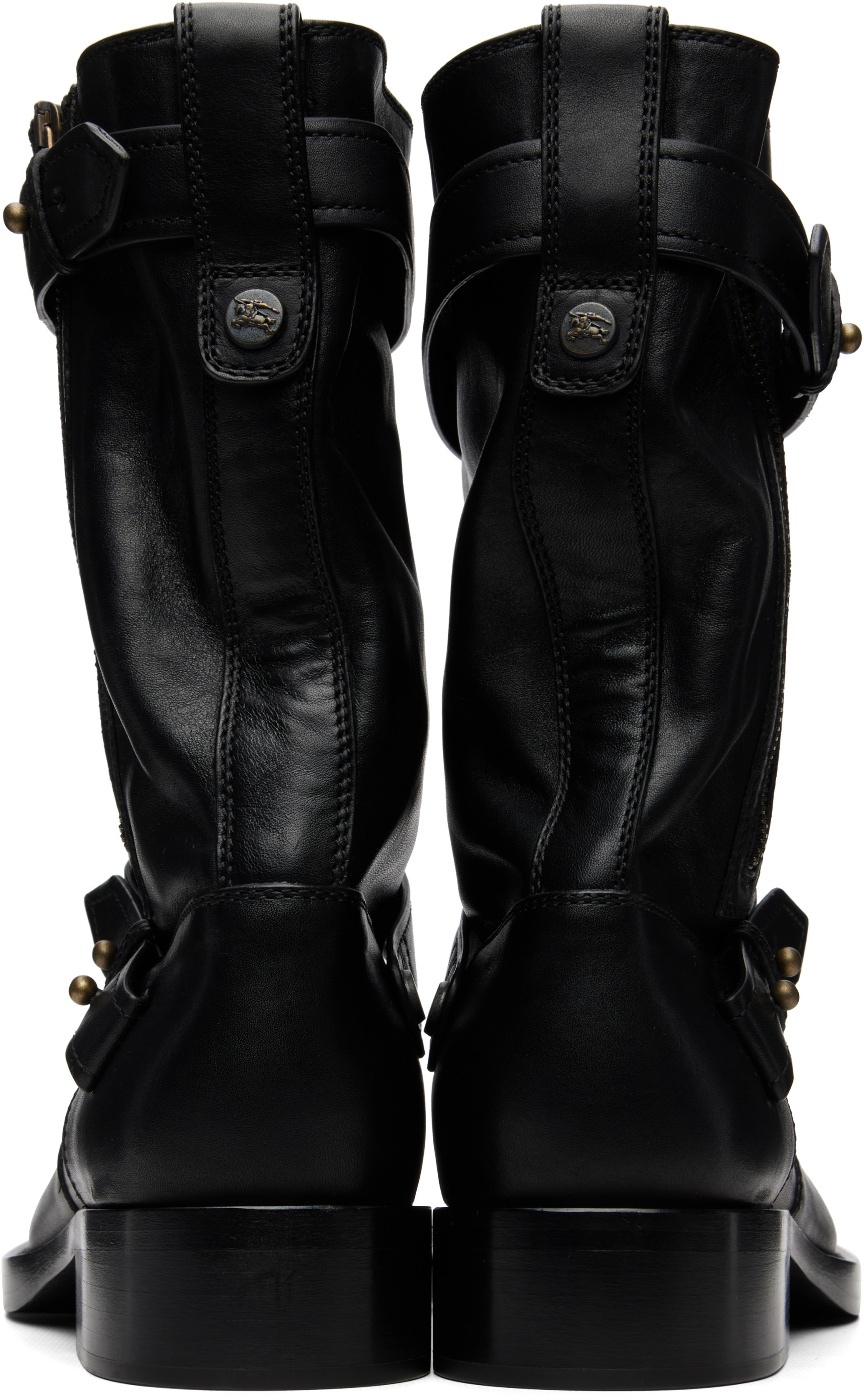 Burberry - Black Kent Biker Boots