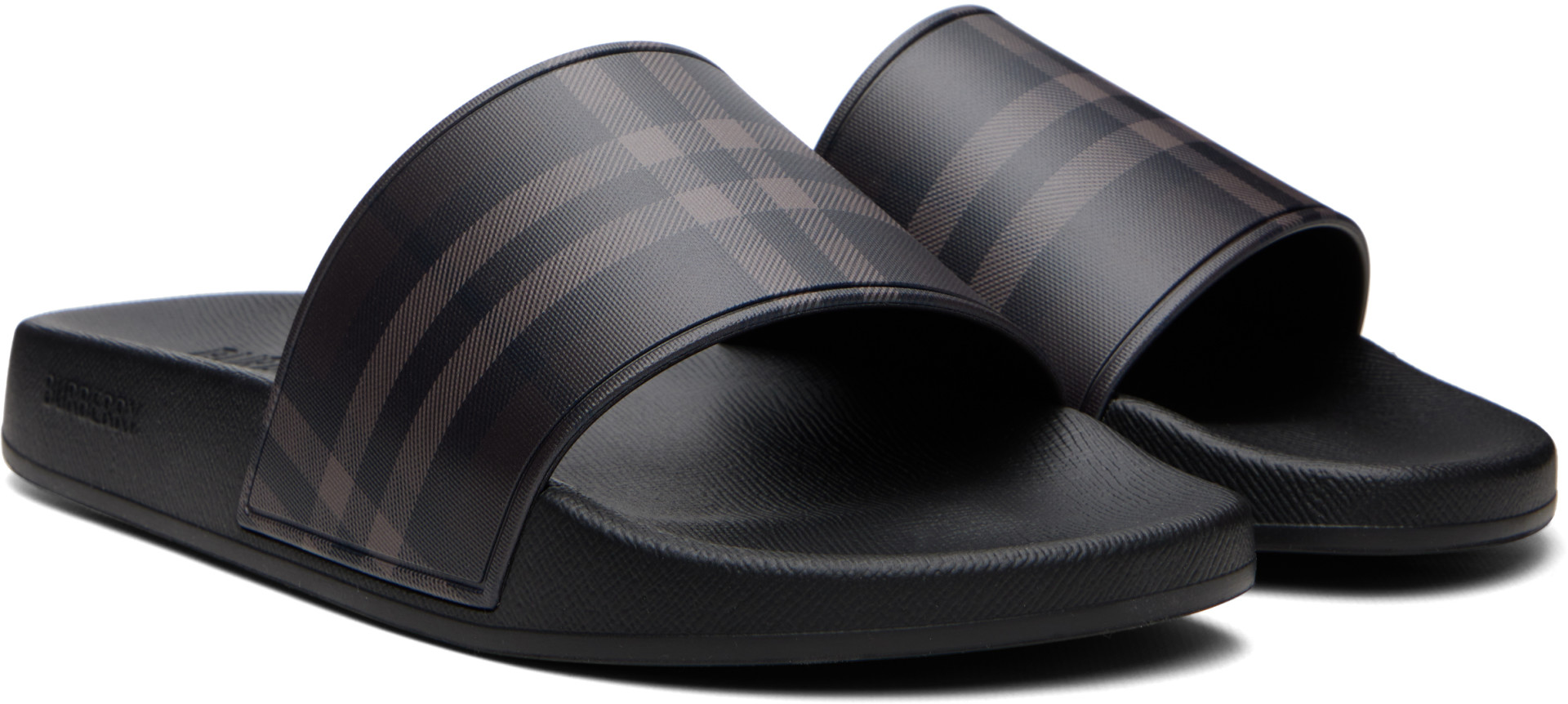 Burberry - Brown Check Slides