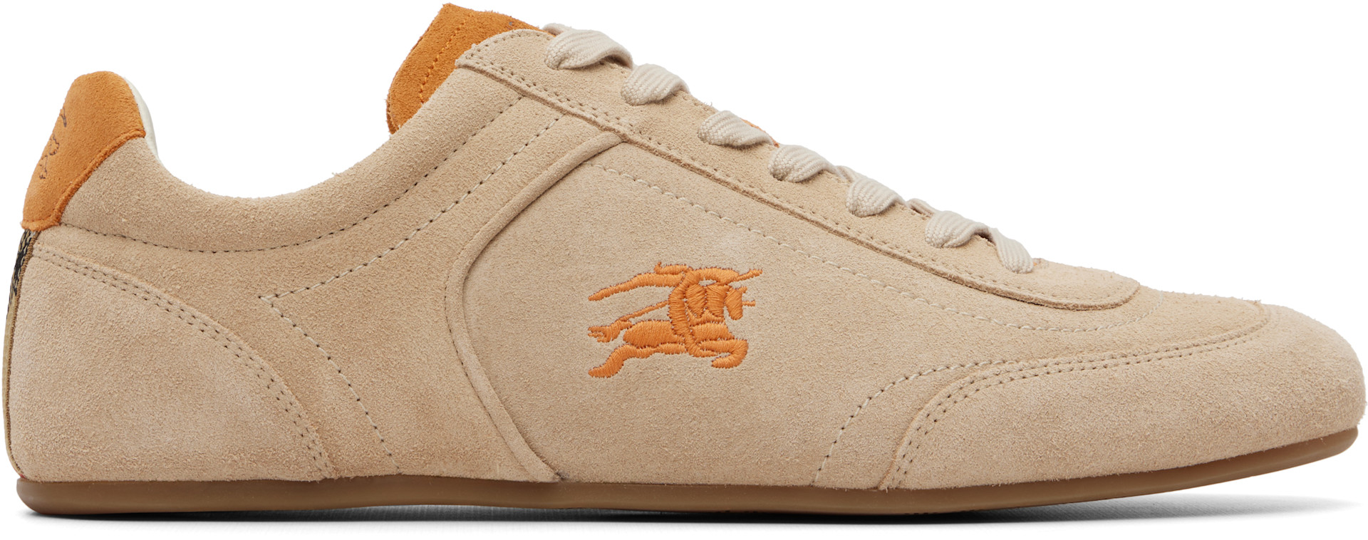 Burberry - Beige Suede Knight Runner Sneakers