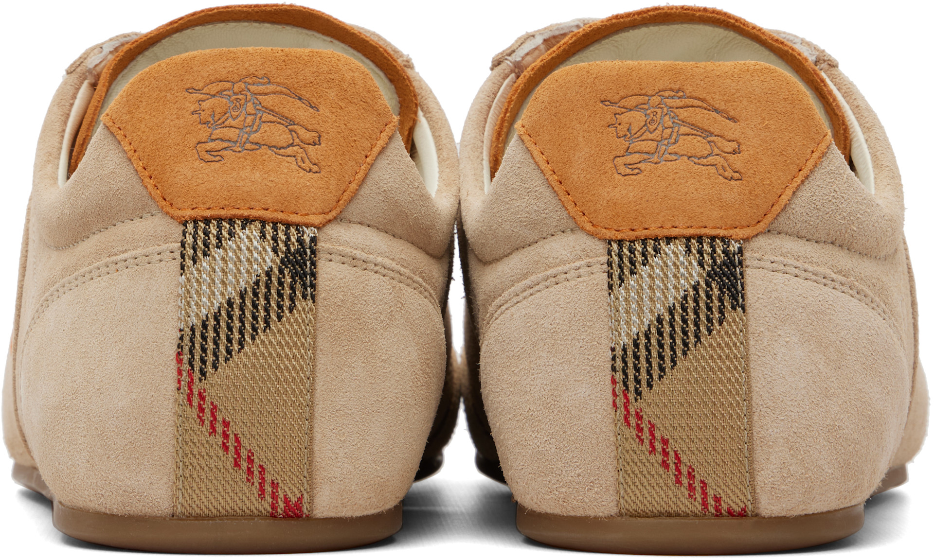 Burberry - Beige Suede Knight Runner Sneakers