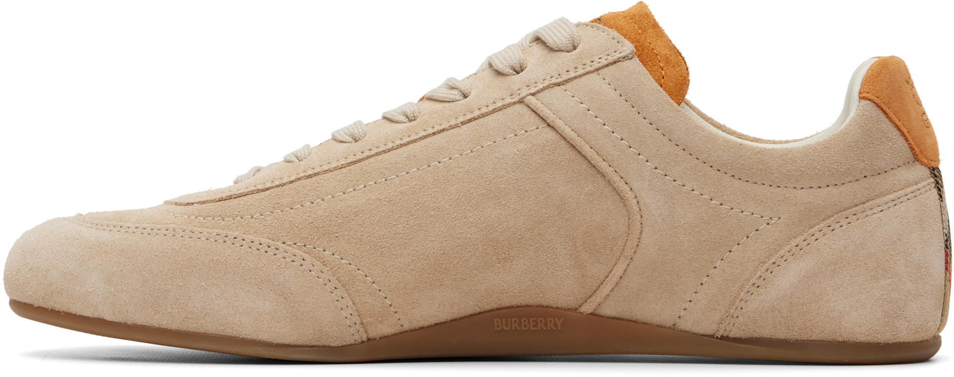 Burberry - Beige Suede Knight Runner Sneakers