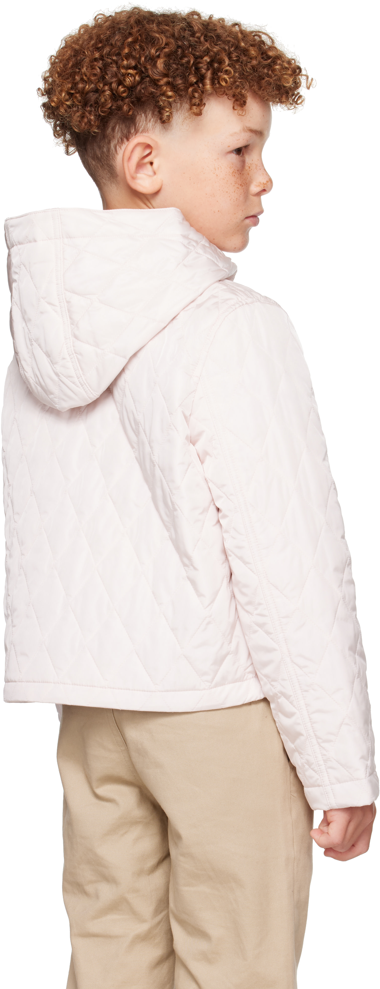 Burberry - Kids Pink Quilted Nylon Parka