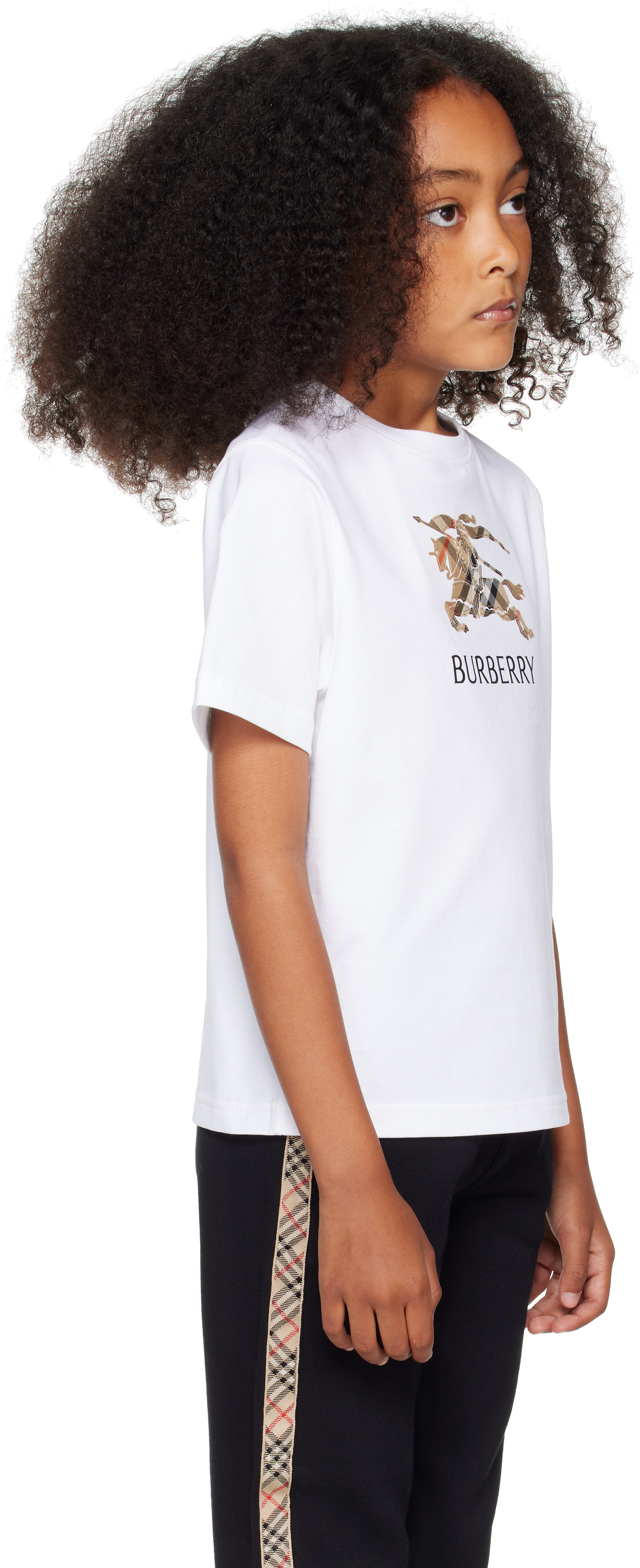 Burberry: Kids White Cedar Knight T-shirt | SSENSE Japan
