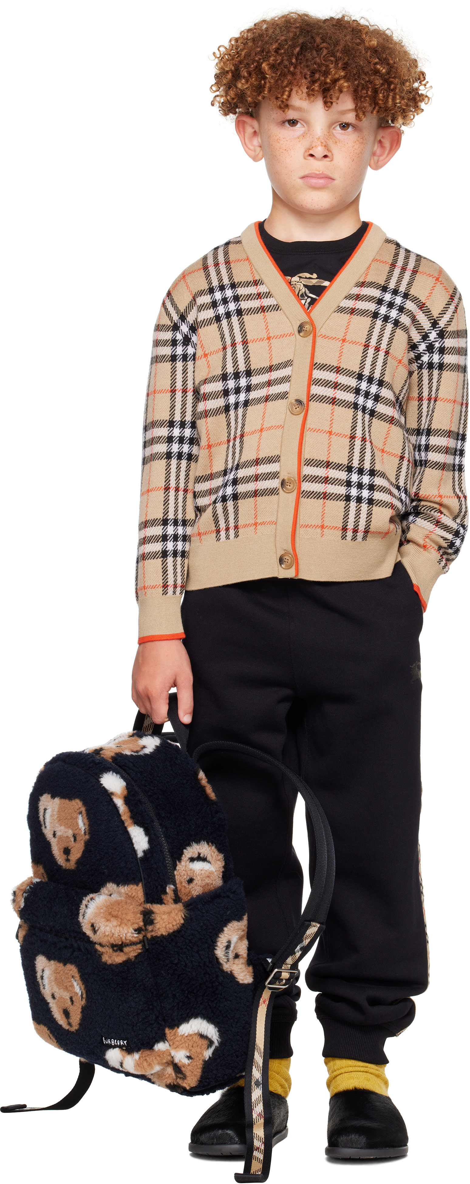 Burberry - Kids Black Thomas Bear Backpack