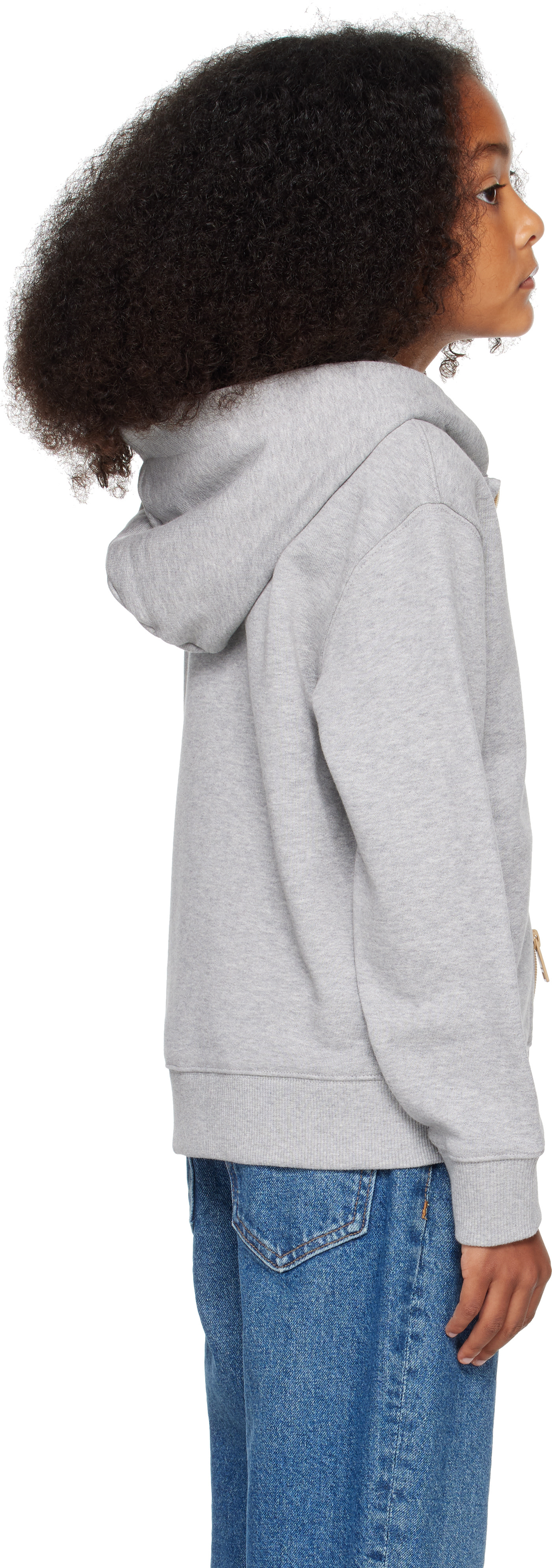 Burberry: キッズ｜グレー Rain Bear コットン ジップフーディ