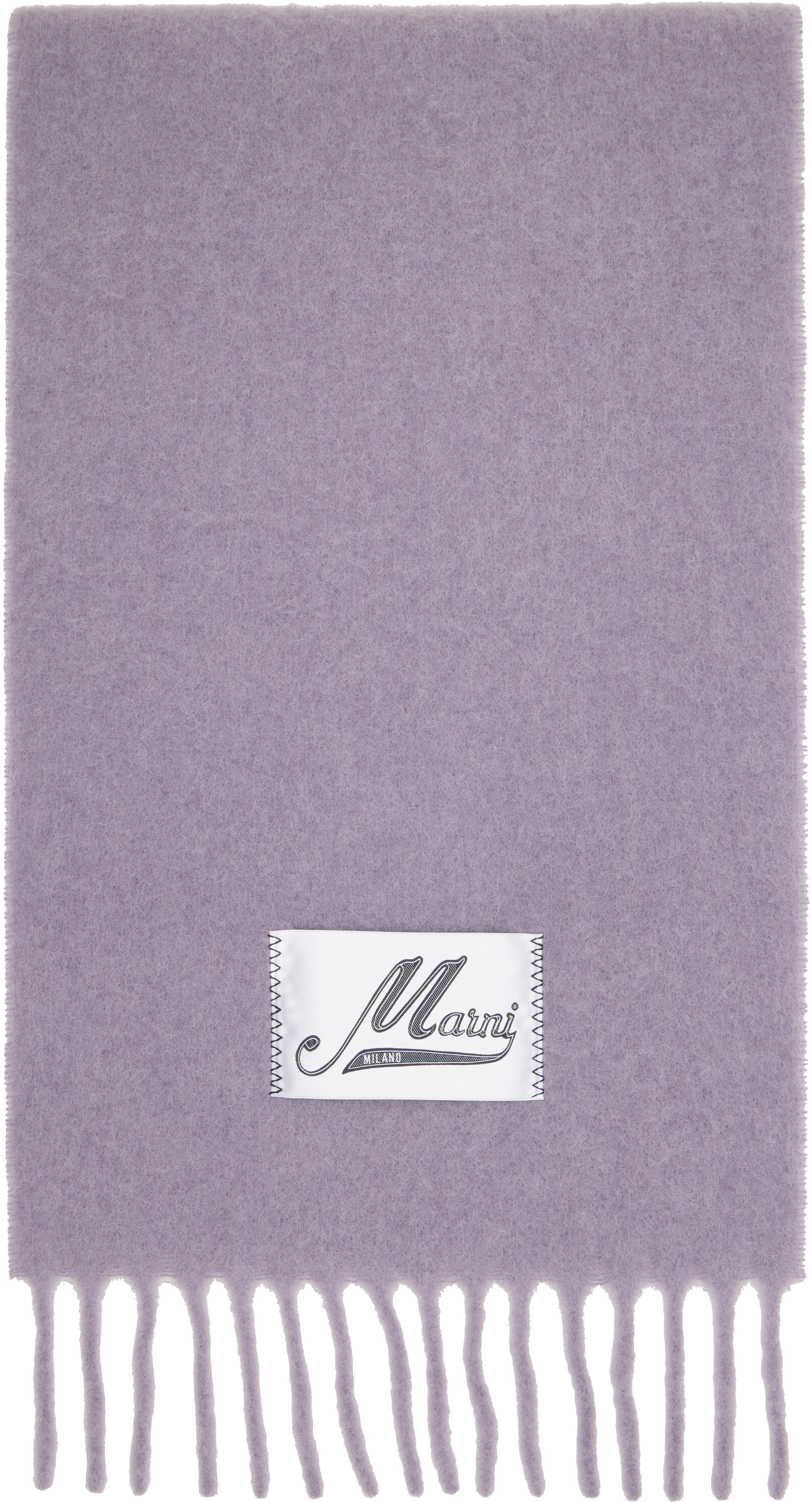 Marni - Écharpe mauve en alpaga