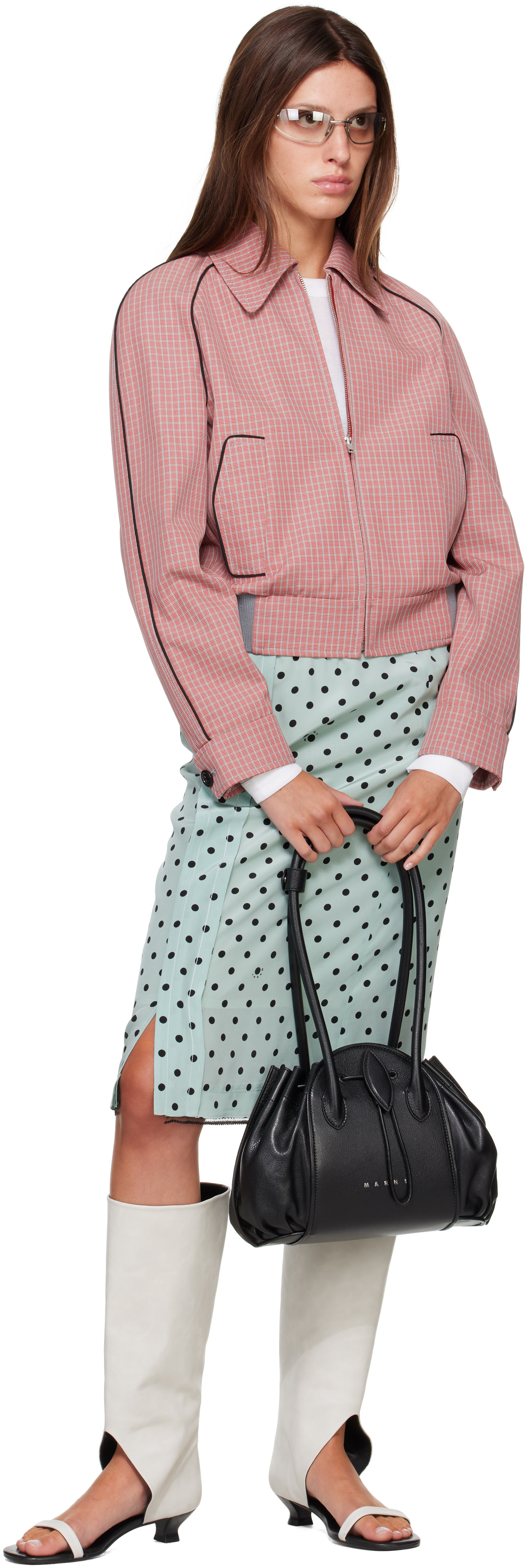 Marni - Sac horizontal Tulipea noir