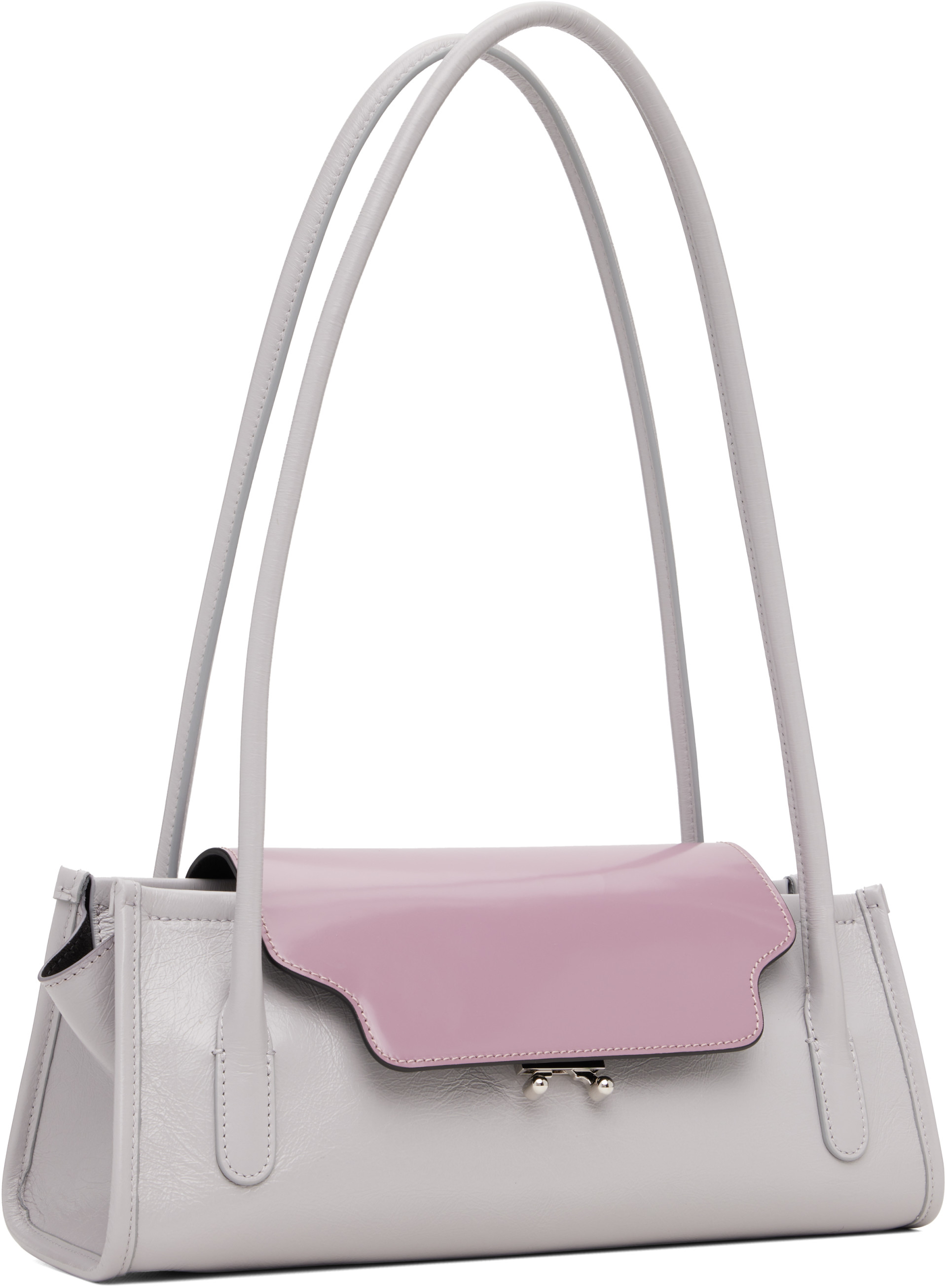 Marni: パープル Trunkette レザー バッグ | SSENSE 日本