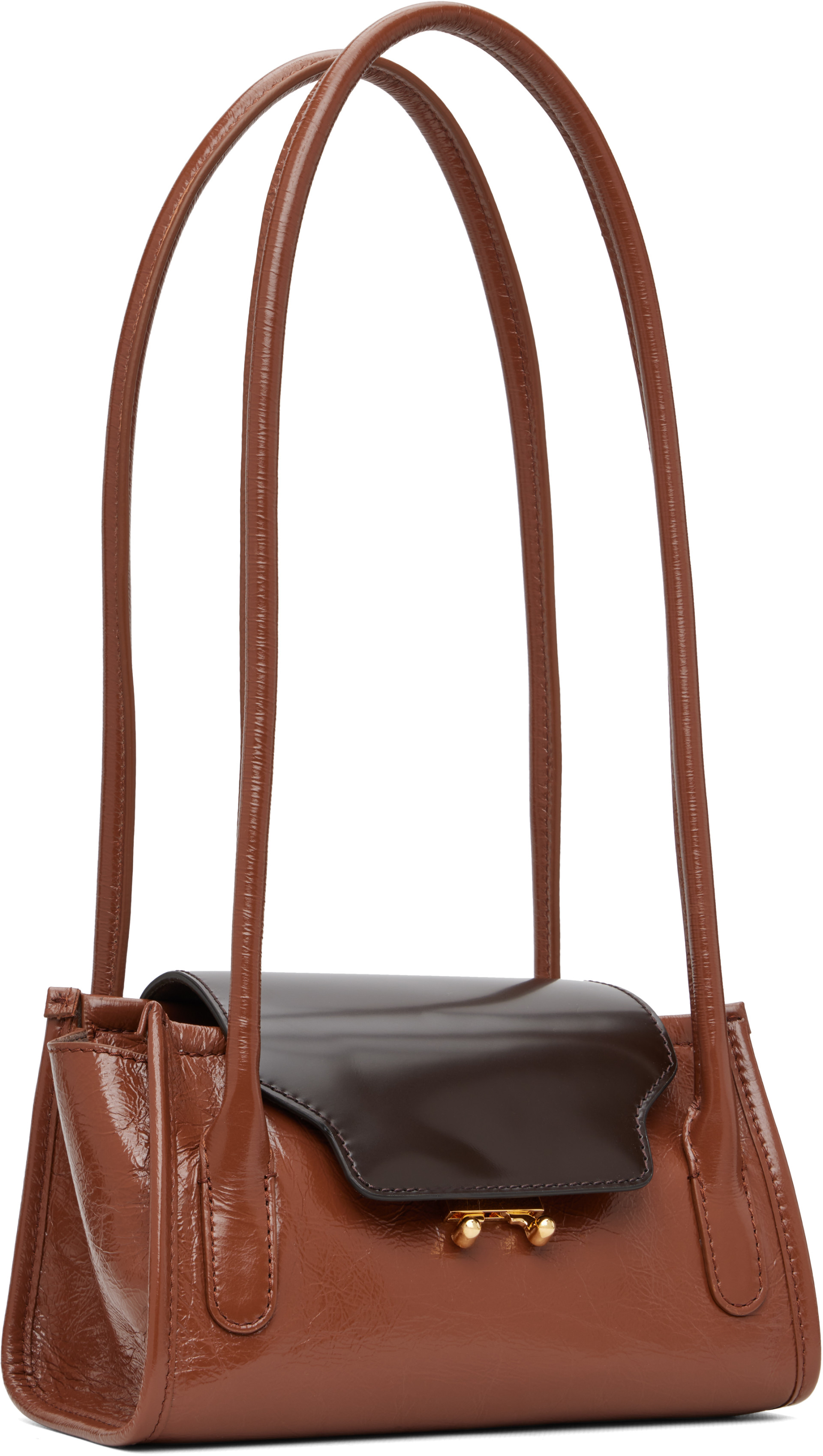 Marni - Sac Trunkette brun en cuir