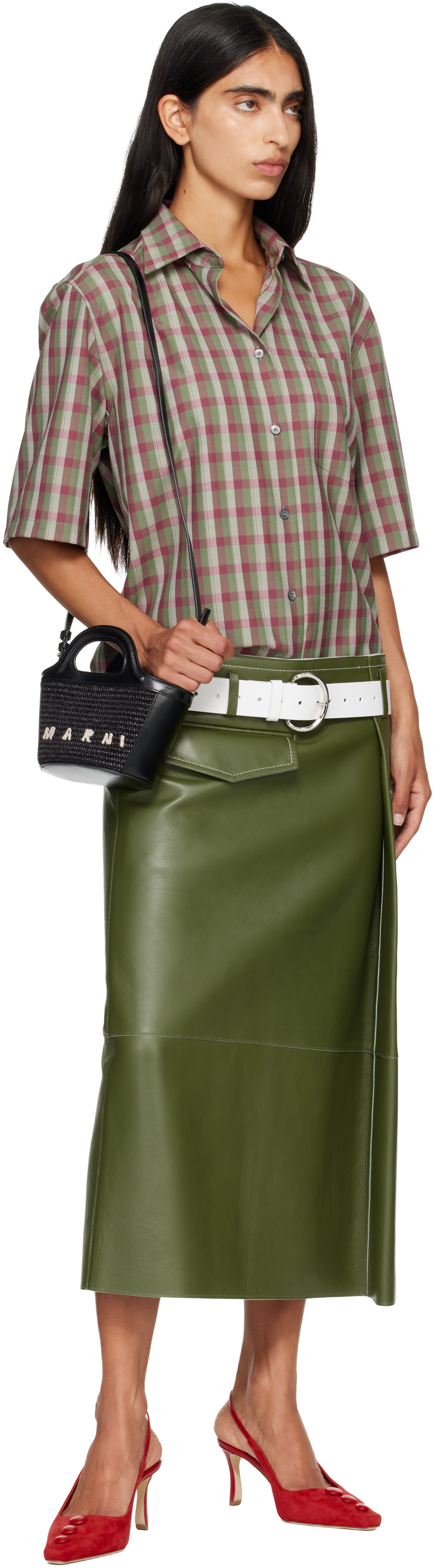 Marni: Black Tropicalia Micro Tote | SSENSE