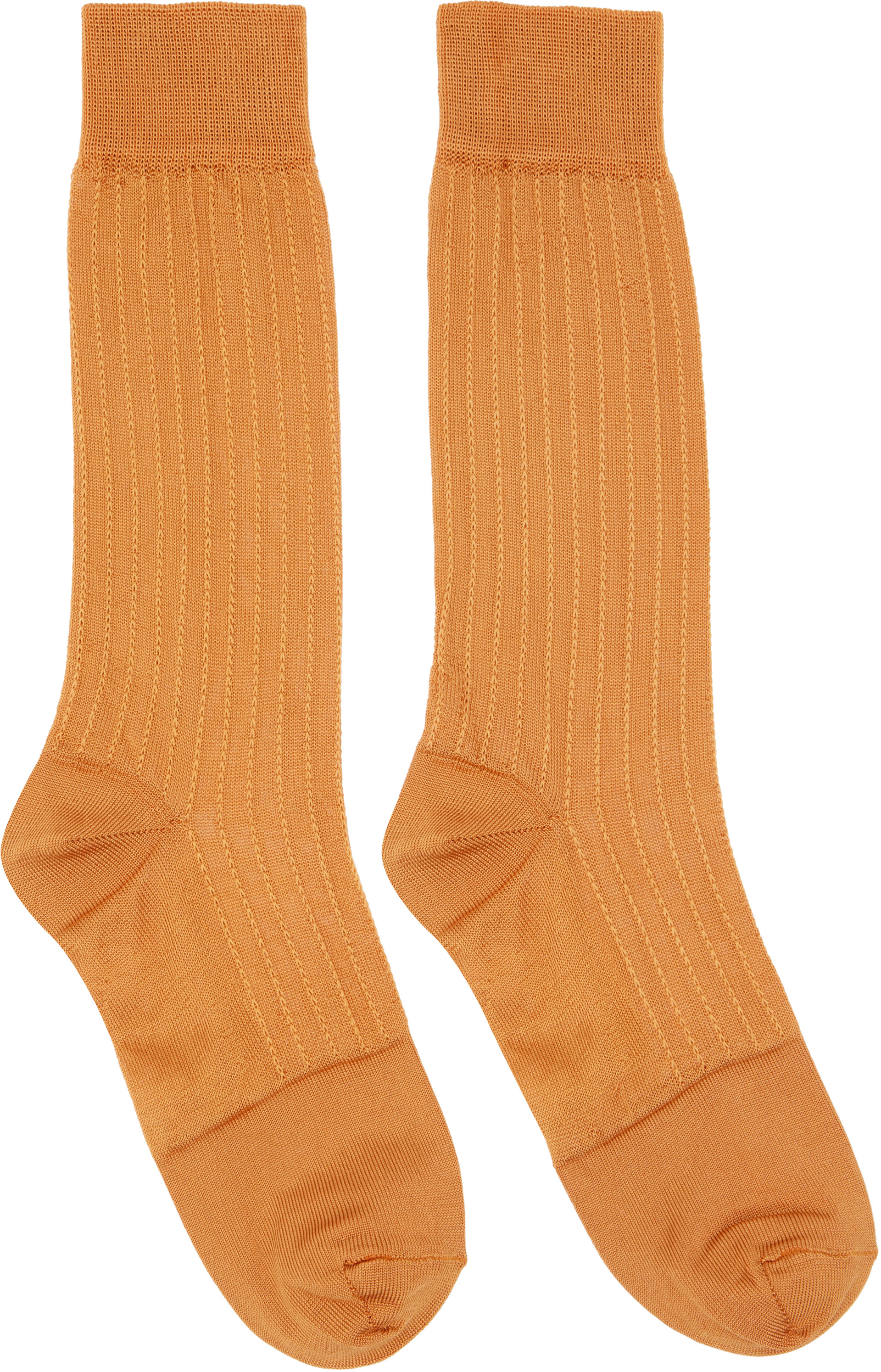 Marni - Orange Silk Socks