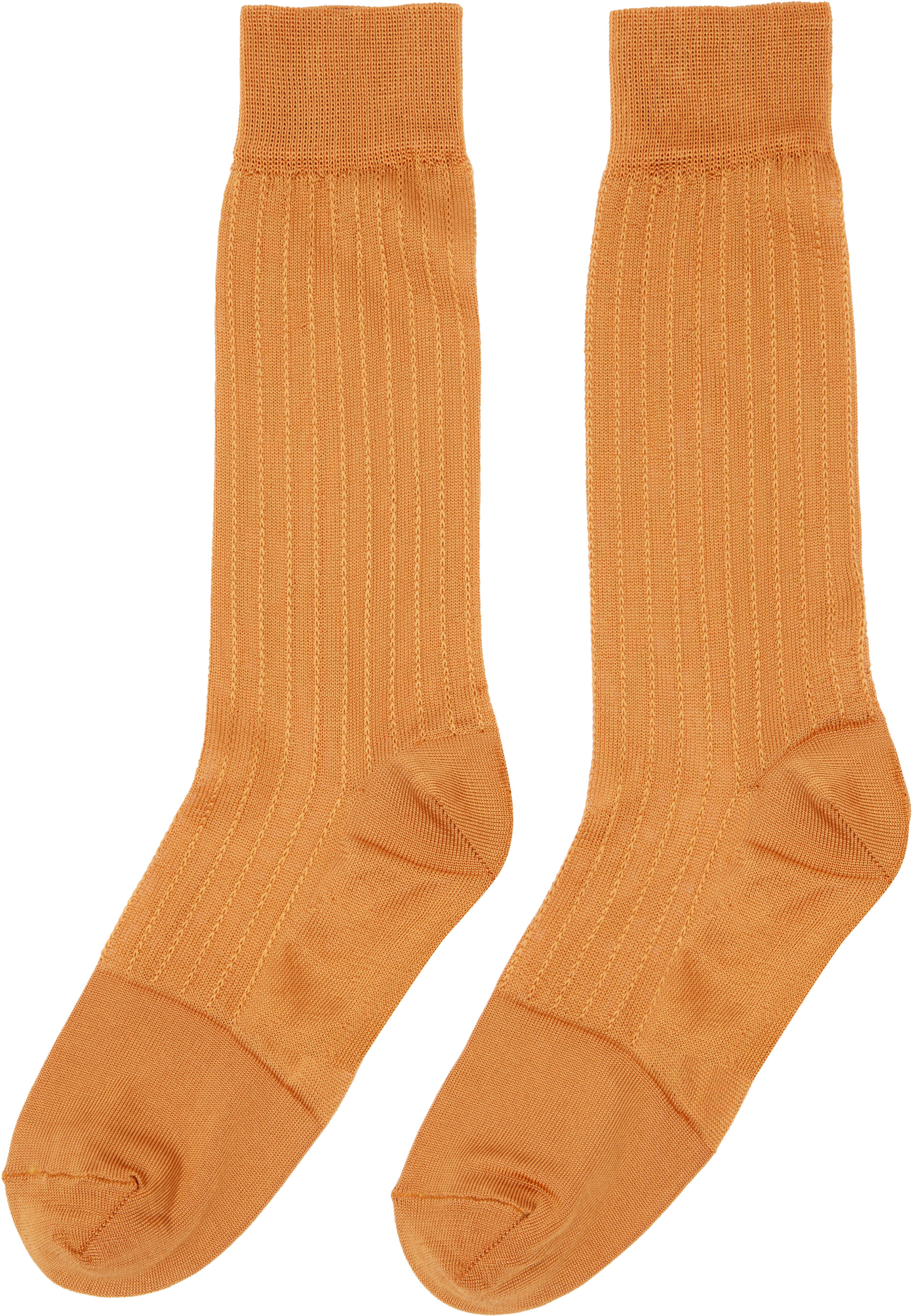 Marni - Orange Silk Socks