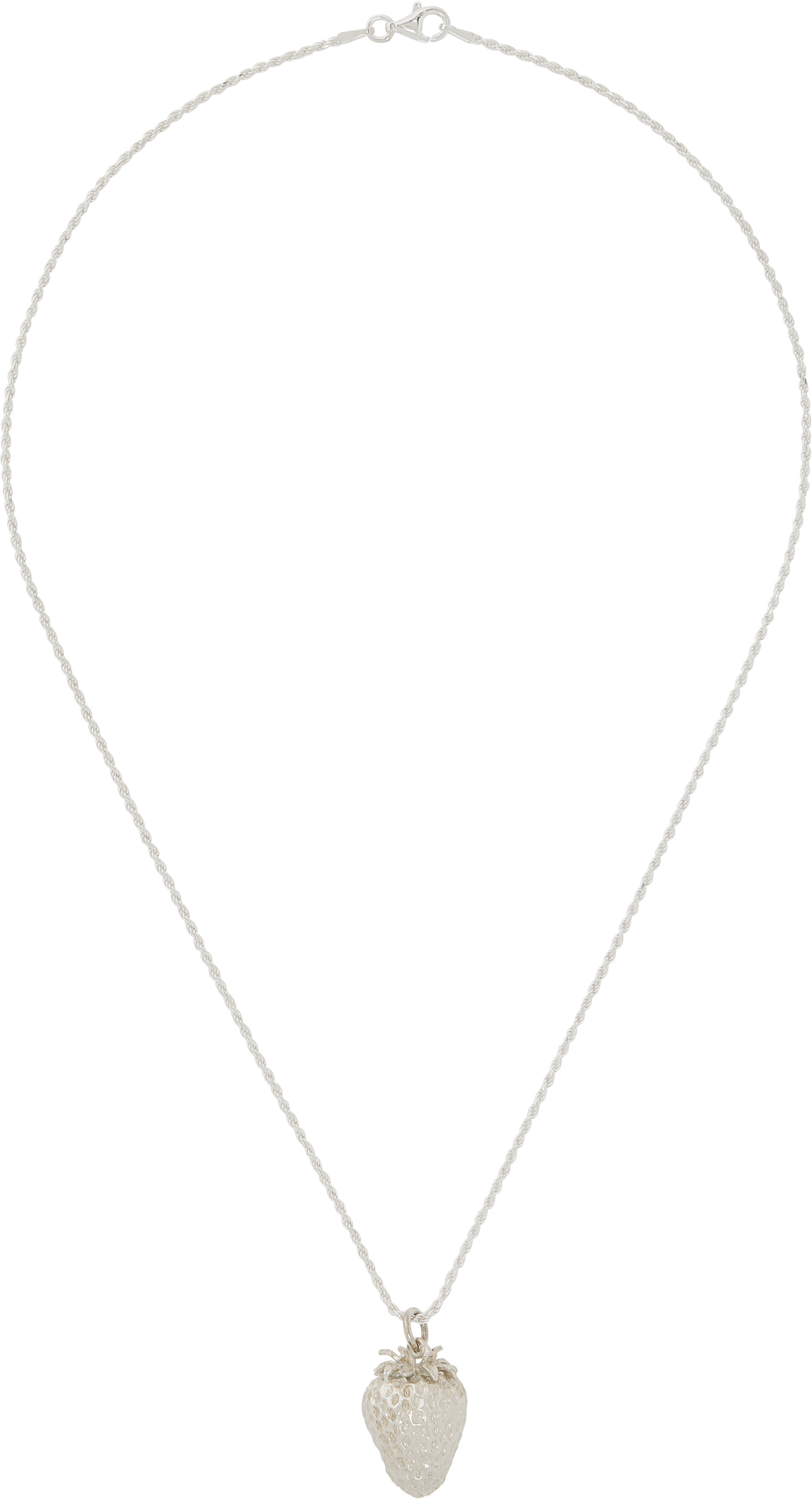 Bleue Burnham - Collier à pendentif de fraise - Impression