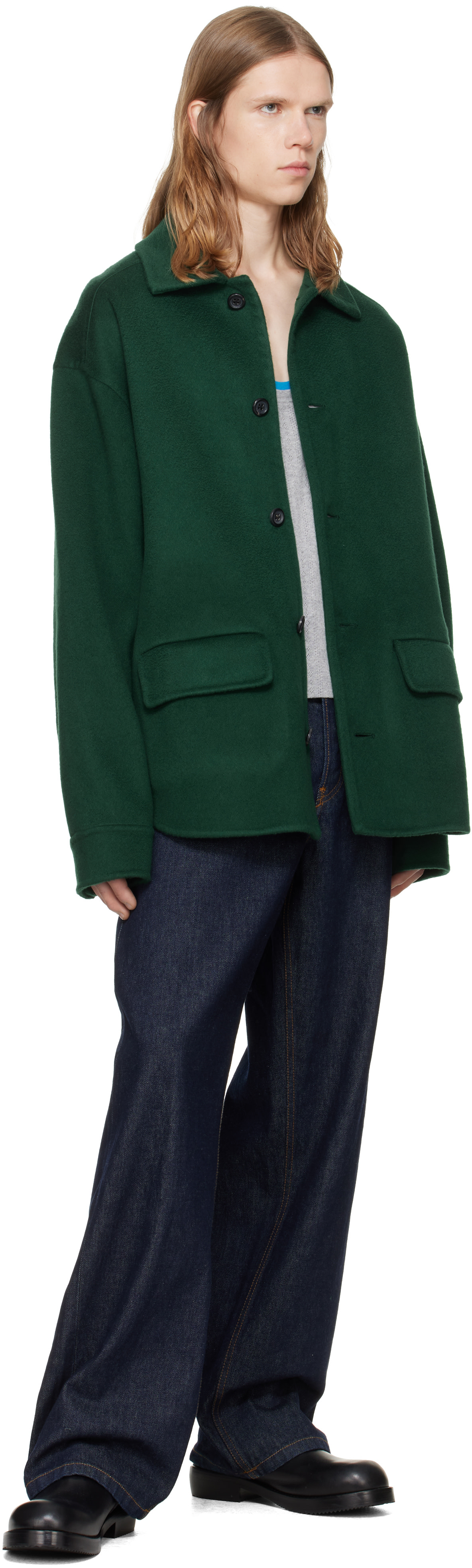 Marni - Green Wool-Cashmere Jacket