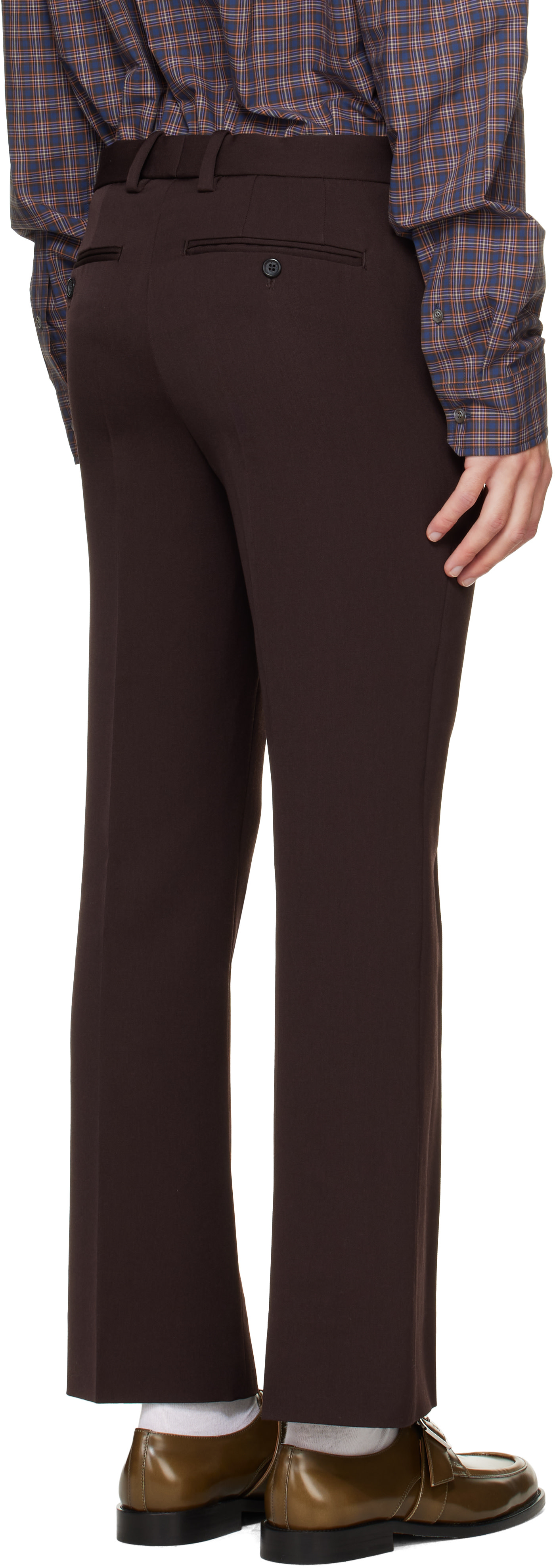 Marni - Brown Regimental Wool Trousers