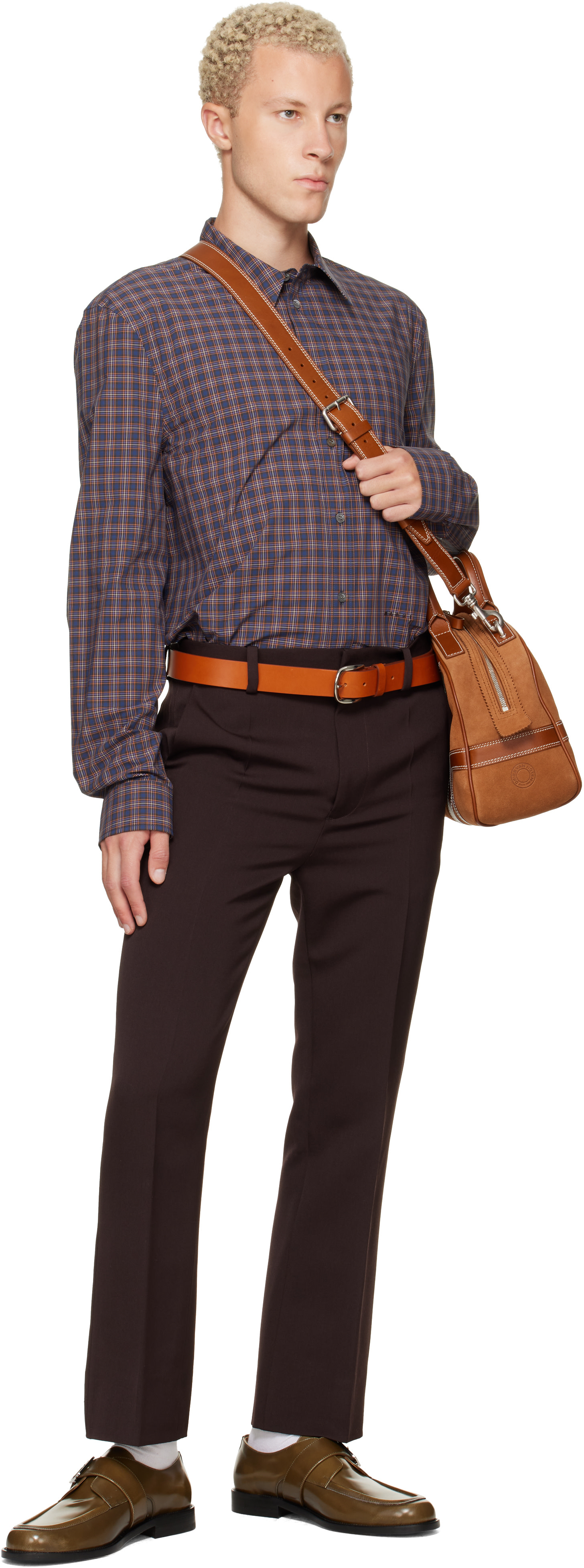 Marni - Brown Regimental Wool Trousers