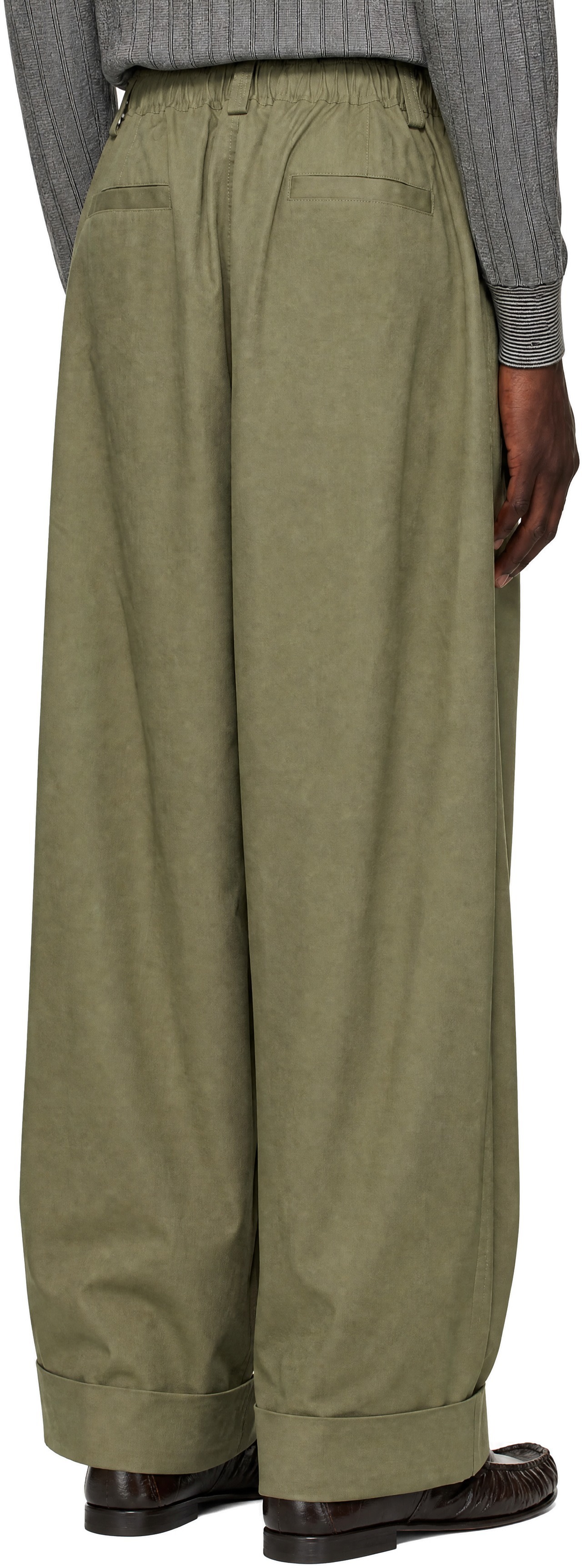 Marni - Pantalon vert en canevas