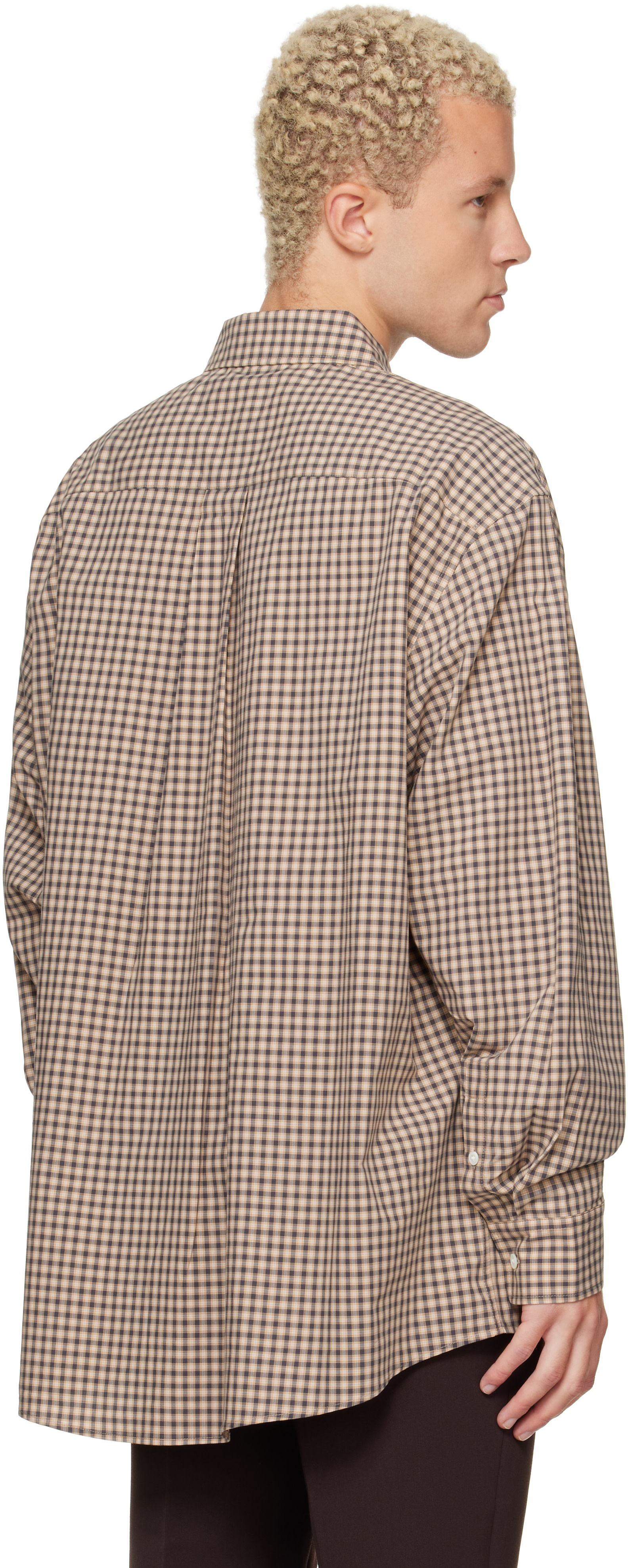 Marni - Beige Micro-Check Shirt