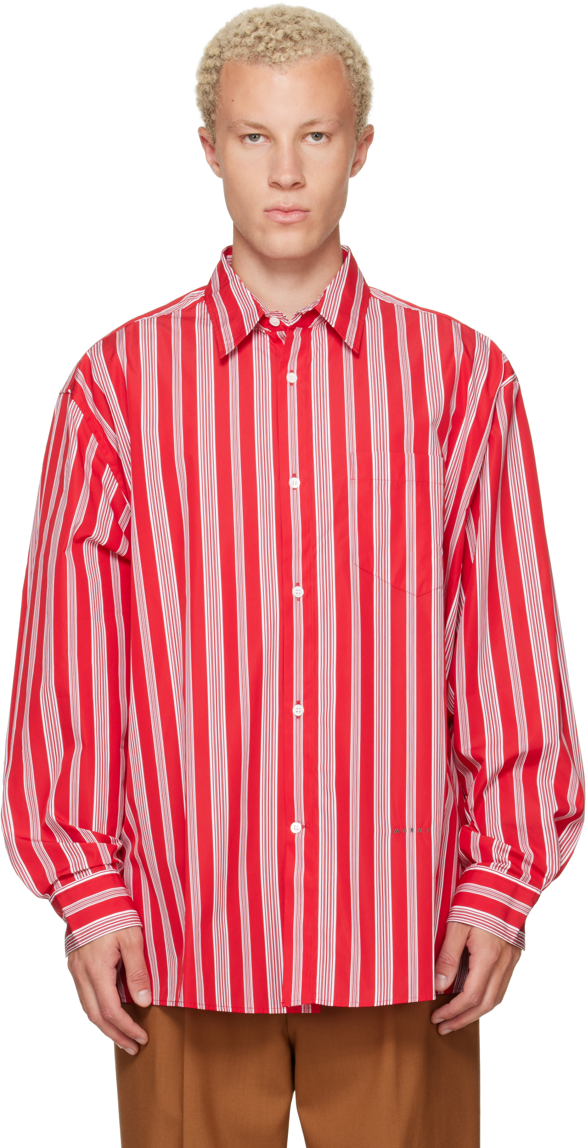 Marni - Red Striped Shirt