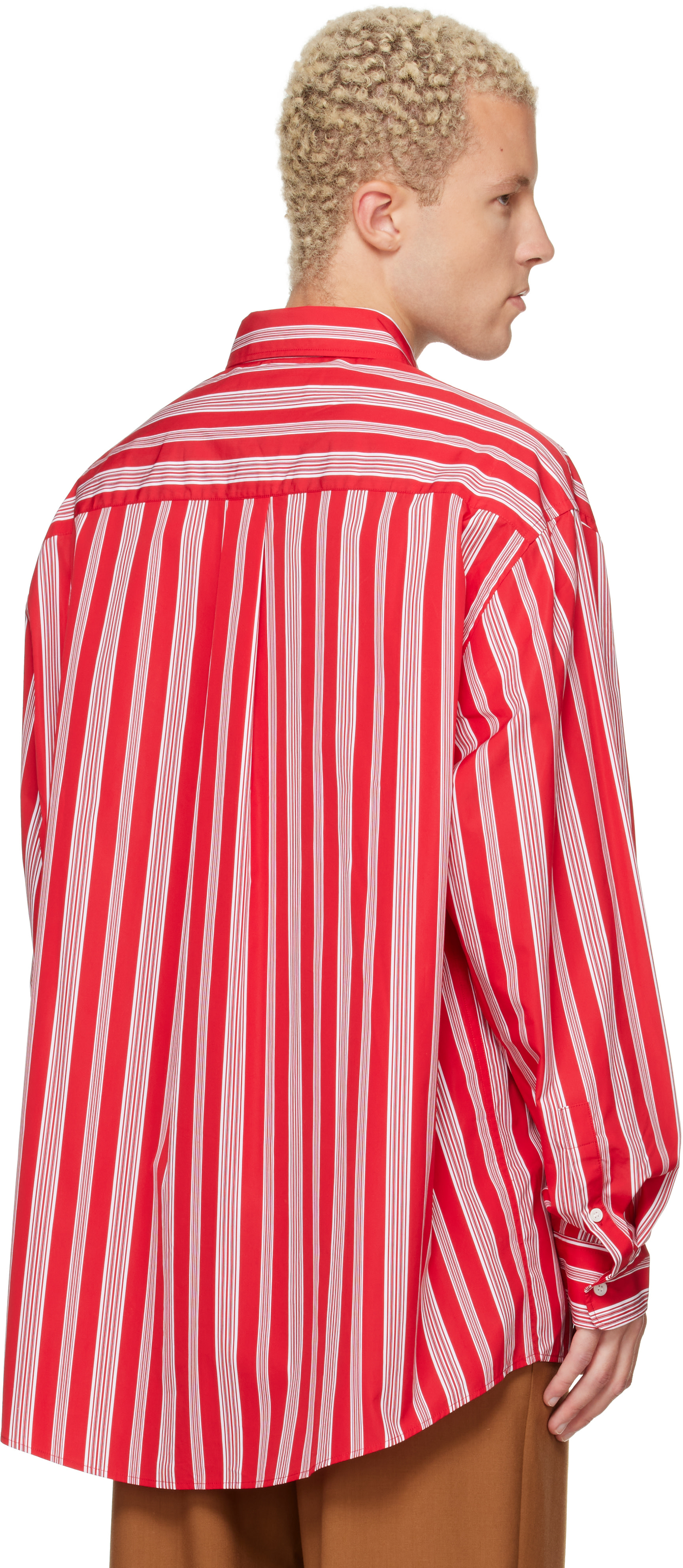 Marni - Chemise rouge à rayures