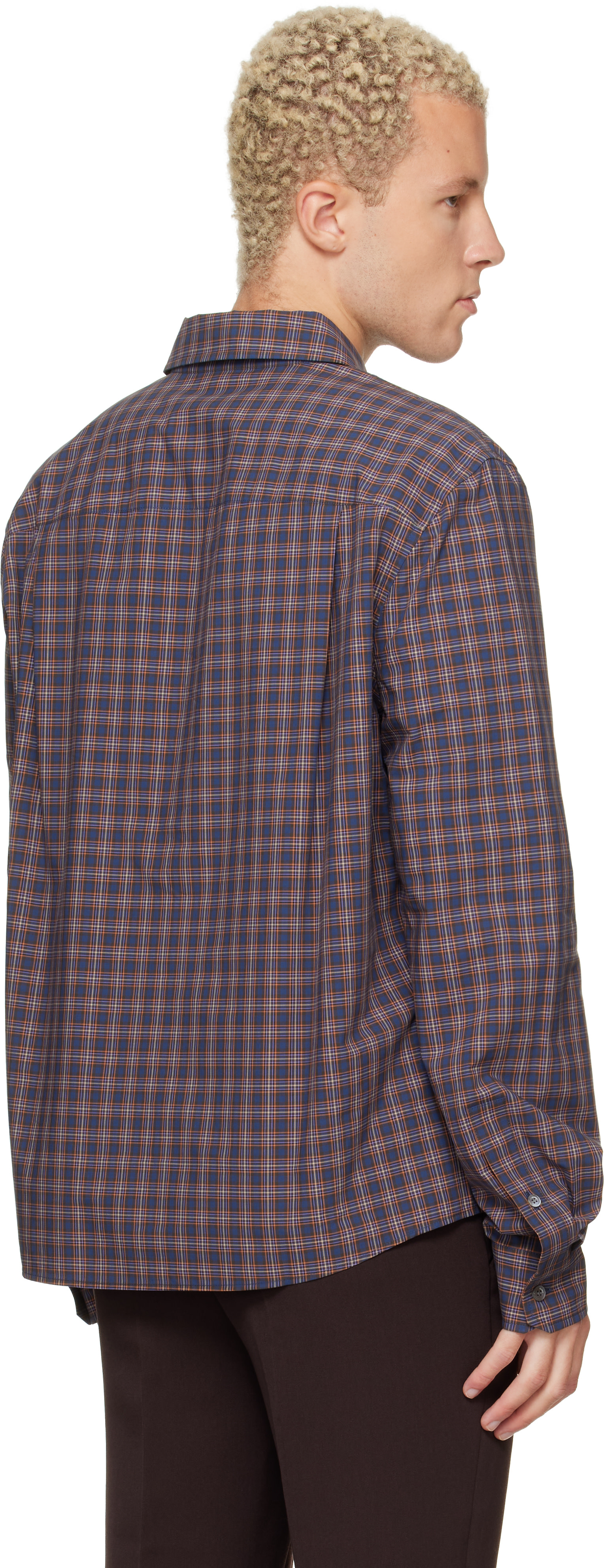 Marni - Navy Checked Cotton Shirt
