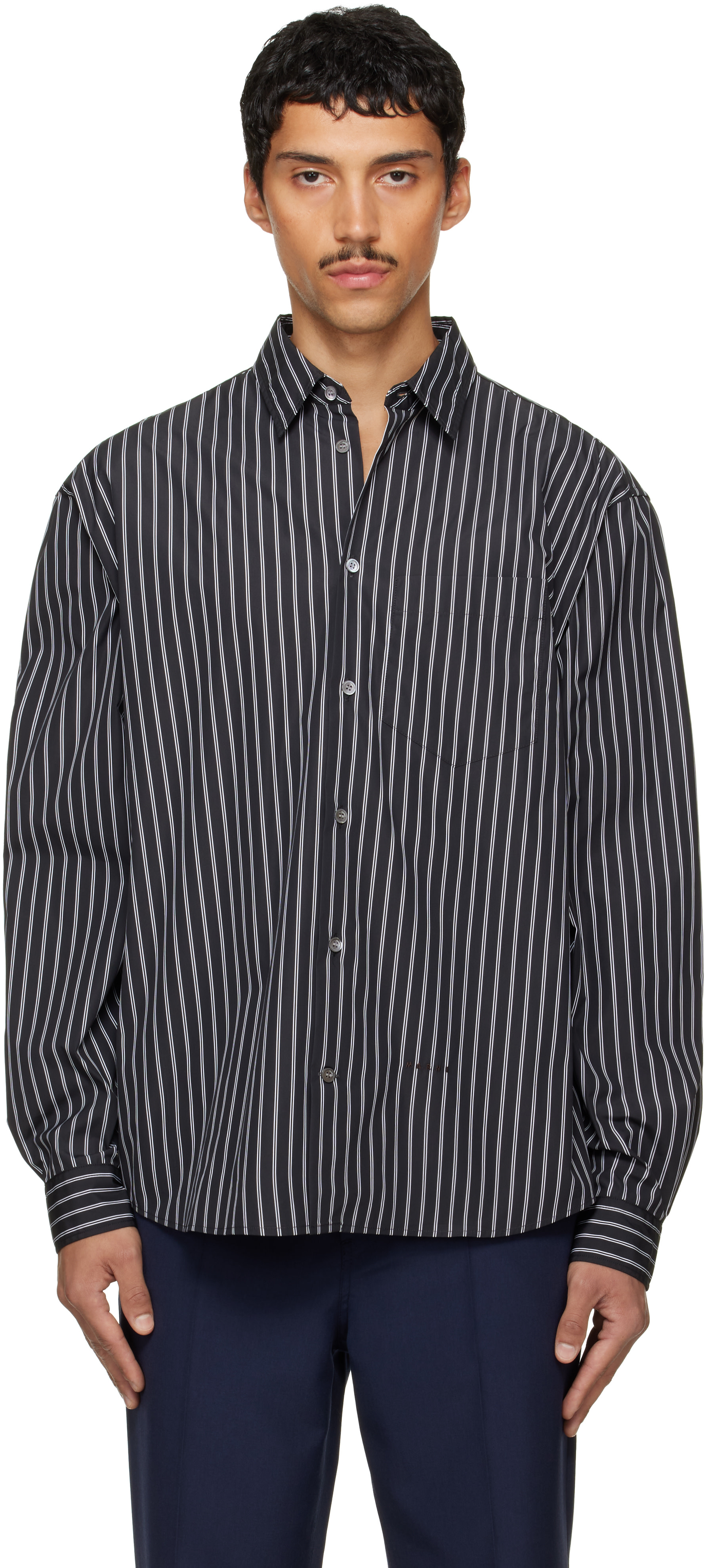 Marni - Black Striped Shirt