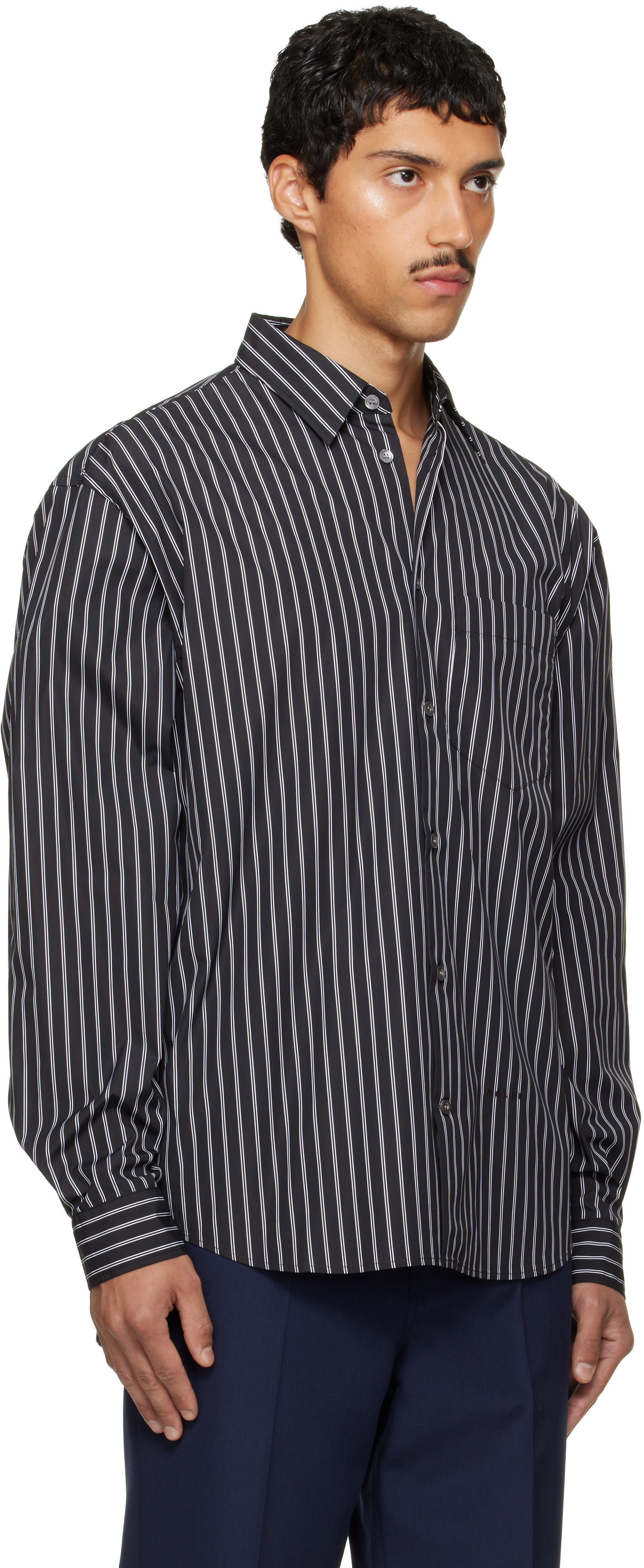 Marni - Black Striped Shirt