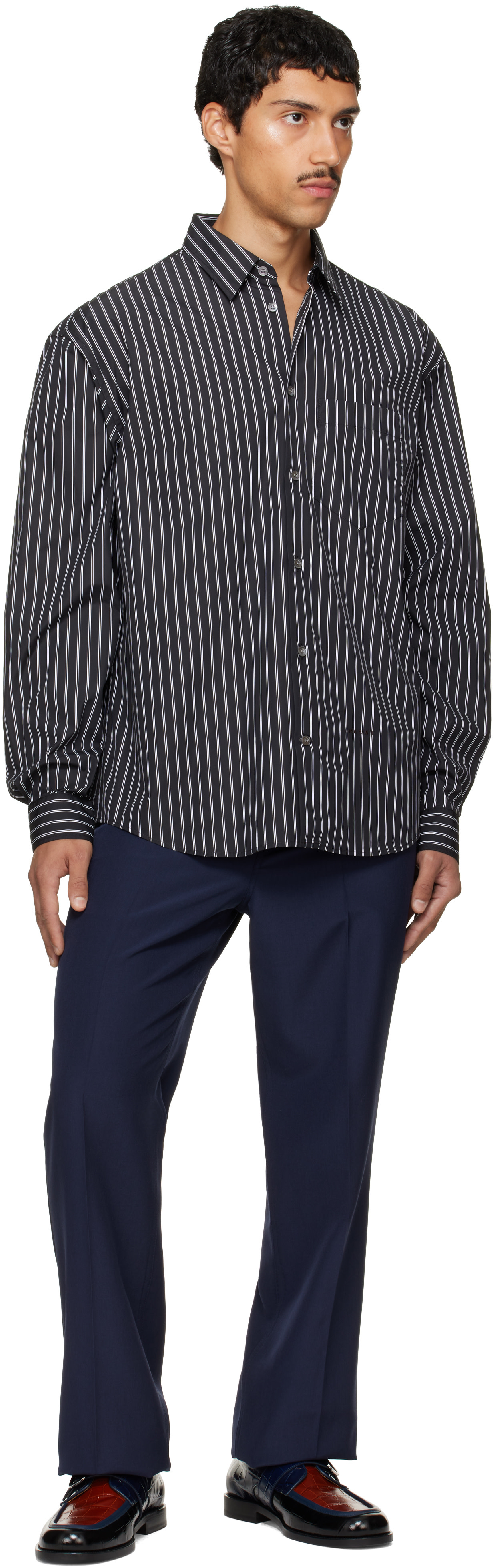 Marni - Black Striped Shirt