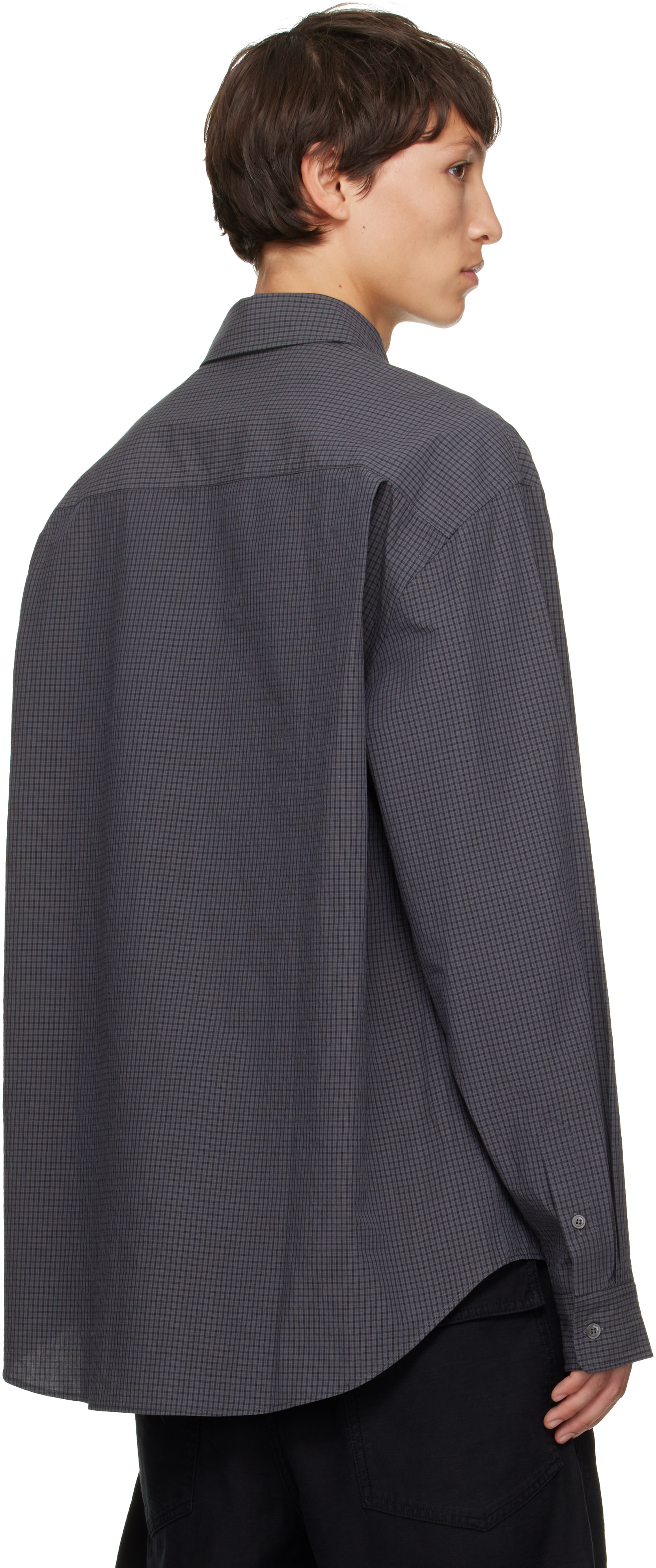 Marni - Gray Check Poplin Shirt
